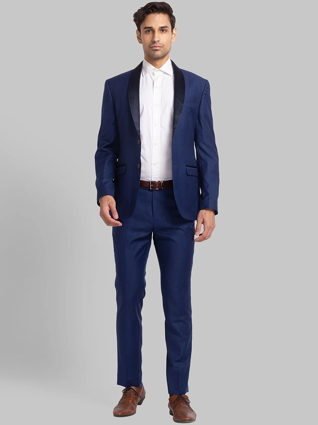 Park Avenue Men Super Slim-Fit Single-Breasted Two-Piece Suit - Image 6