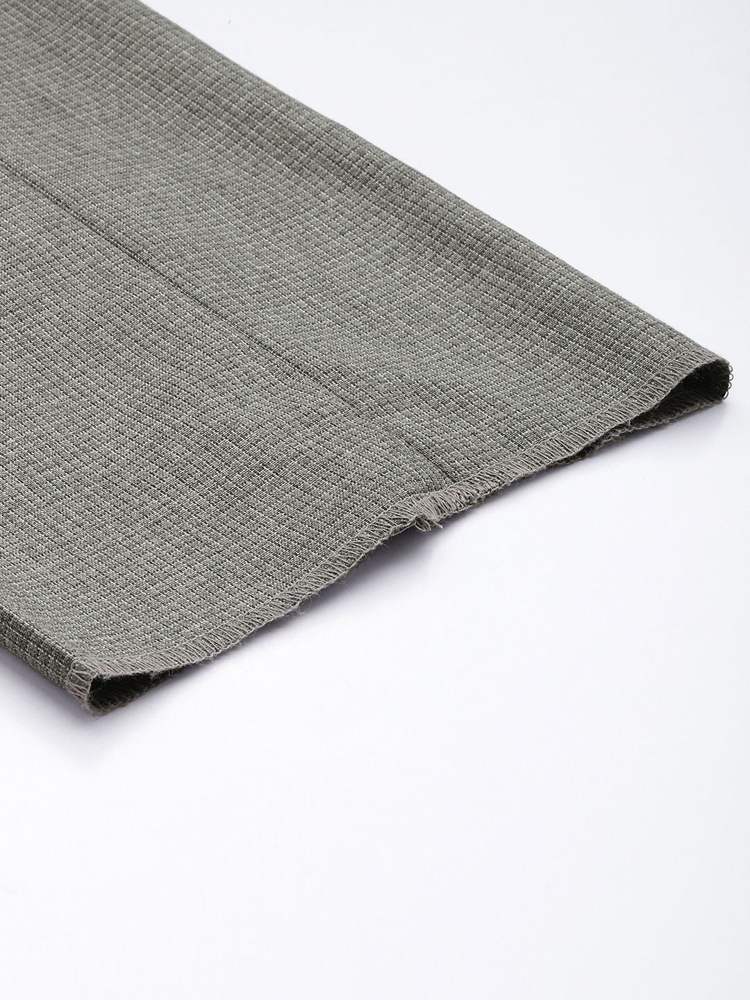 Park Avenue Men Textured Checked Formal Trousers - Image 7