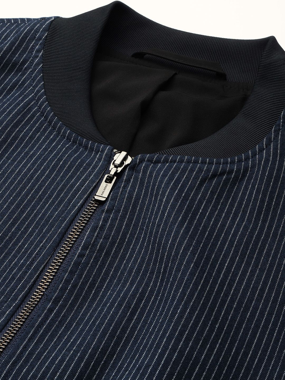 Park Avenue Neo Fit Striped Stand Collar Formal 2 Piece Suits - Image 2