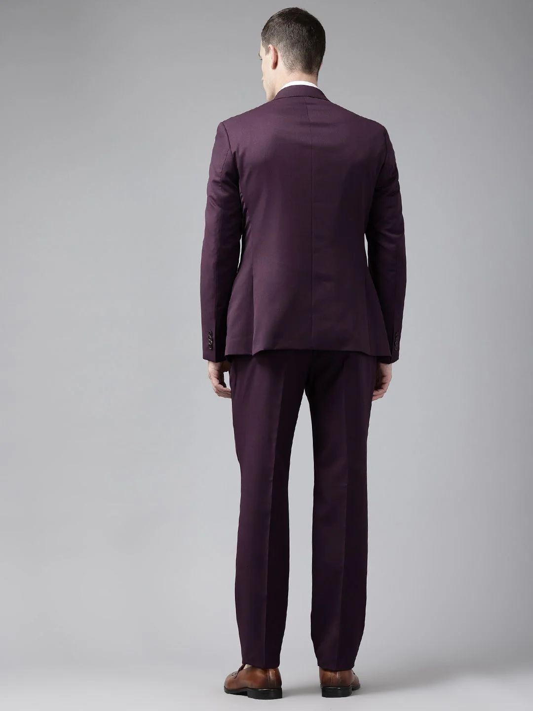 Park Avenue Notched Lapel Collar 2 Piece Formal Suit - Image 4