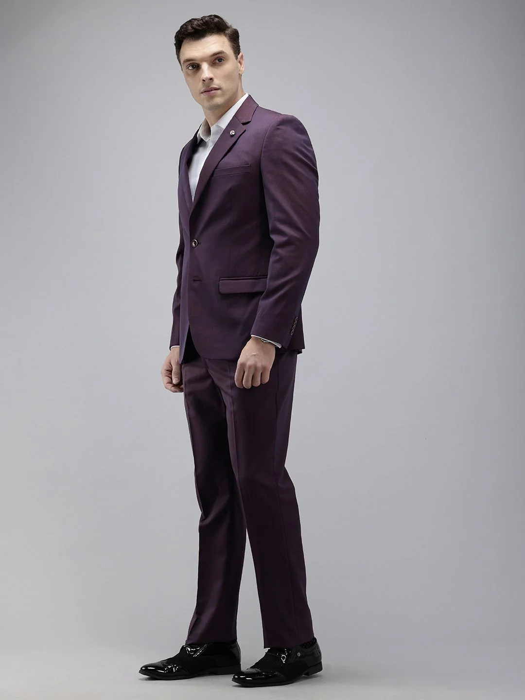 Park Avenue Notched Lapel Collar Regular Fit 2 Piece Party Suit - Image 5