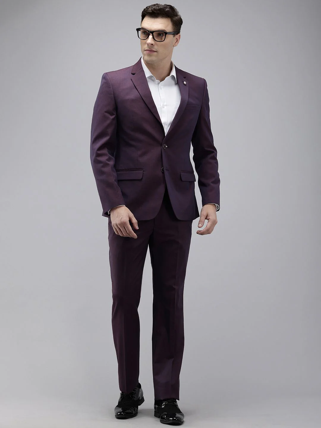 Park Avenue Notched Lapel Collar Regular Fit 2 Piece Party Suit - Image 6
