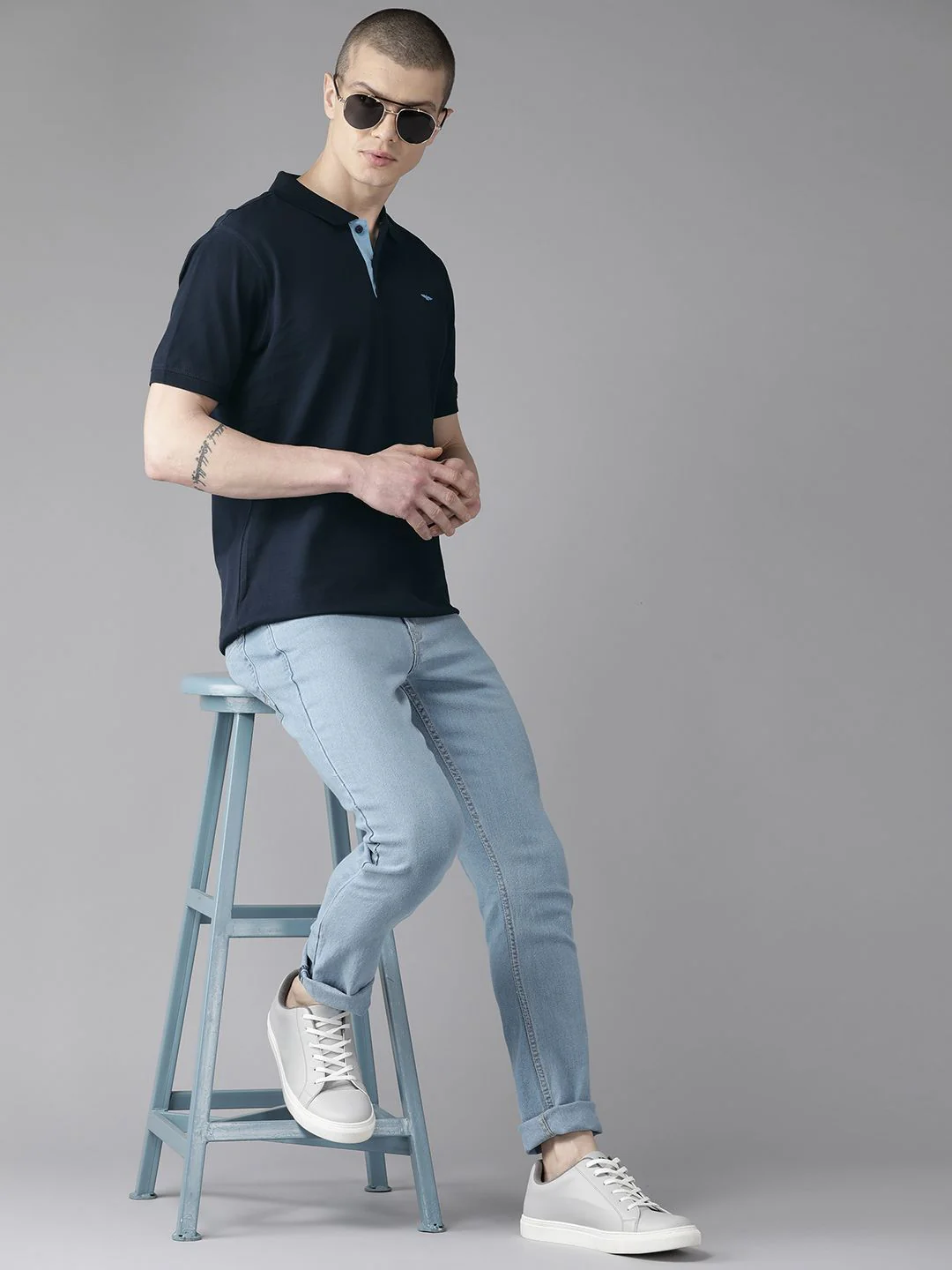 Park Avenue Play Collection Polo Collar Pure Cotton T-shirt - Image 4