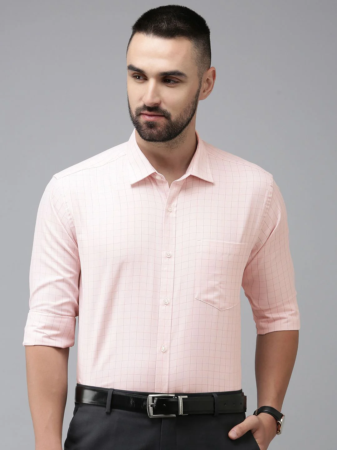Park Avenue Pure Cotton Slim Fit Formal Shirt - Image 5