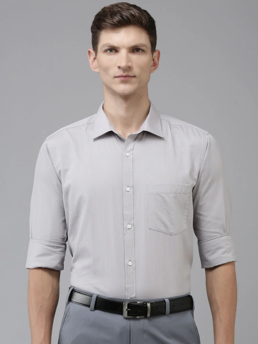 Park Avenue Pure Cotton Slim Fit Opaque Formal Shirt - Image 5