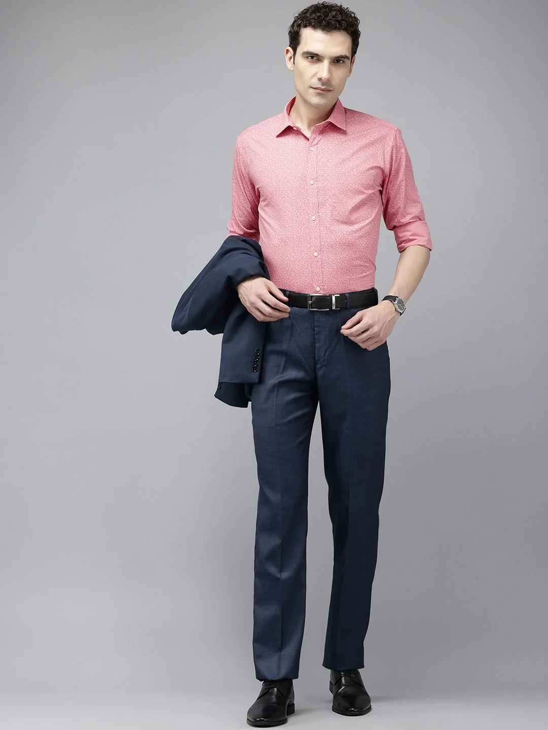 Park Avenue Pure Cotton Slim Fit Tropical Printed Opaque Formal Shirt - Image 6