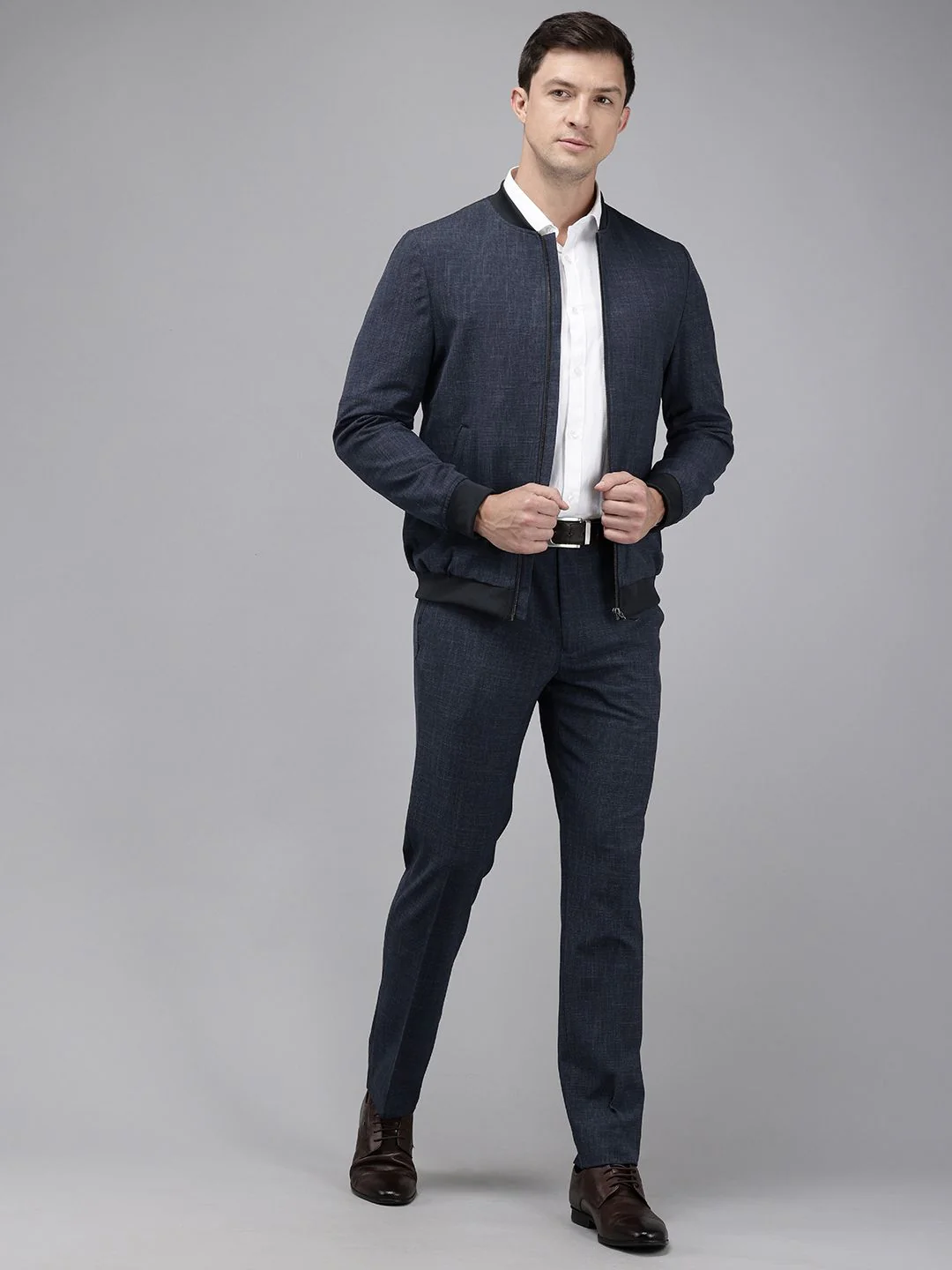 Park Avenue Self Design Neo Fit 2 Piece Formal Suits