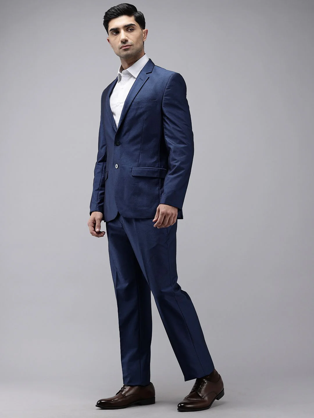 Park Avenue Self Design Single Breasted 2-Peice Suit - Image 5