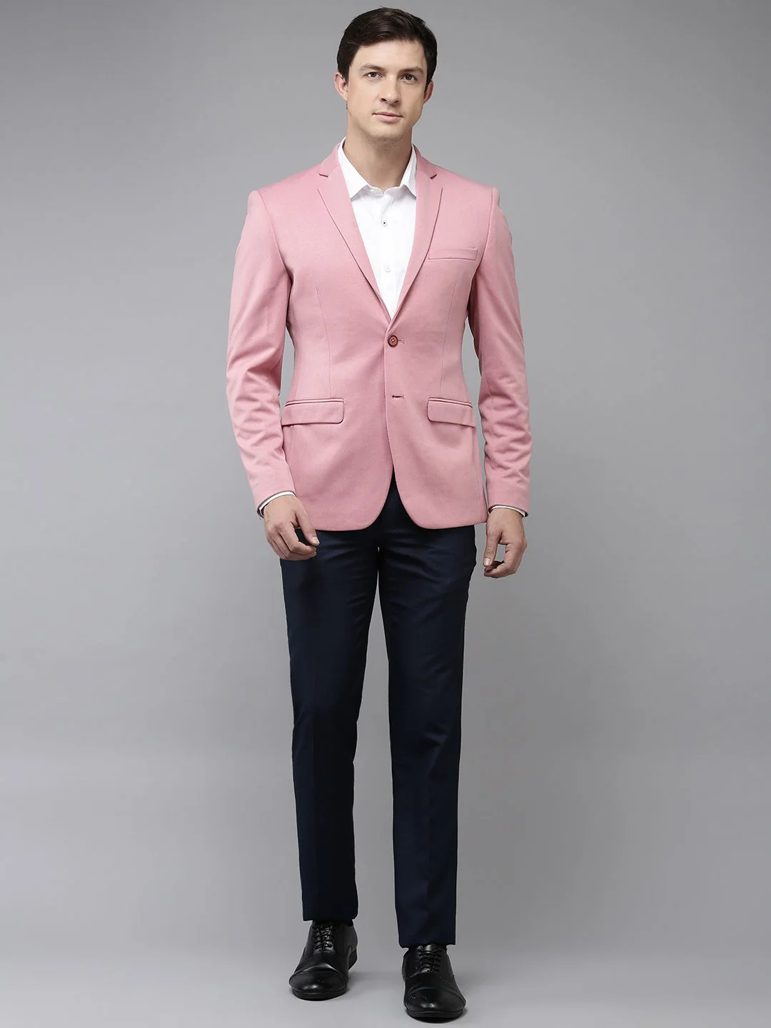 Park Avenue Self Design Single-Breasted Formal Blazers - Image 4