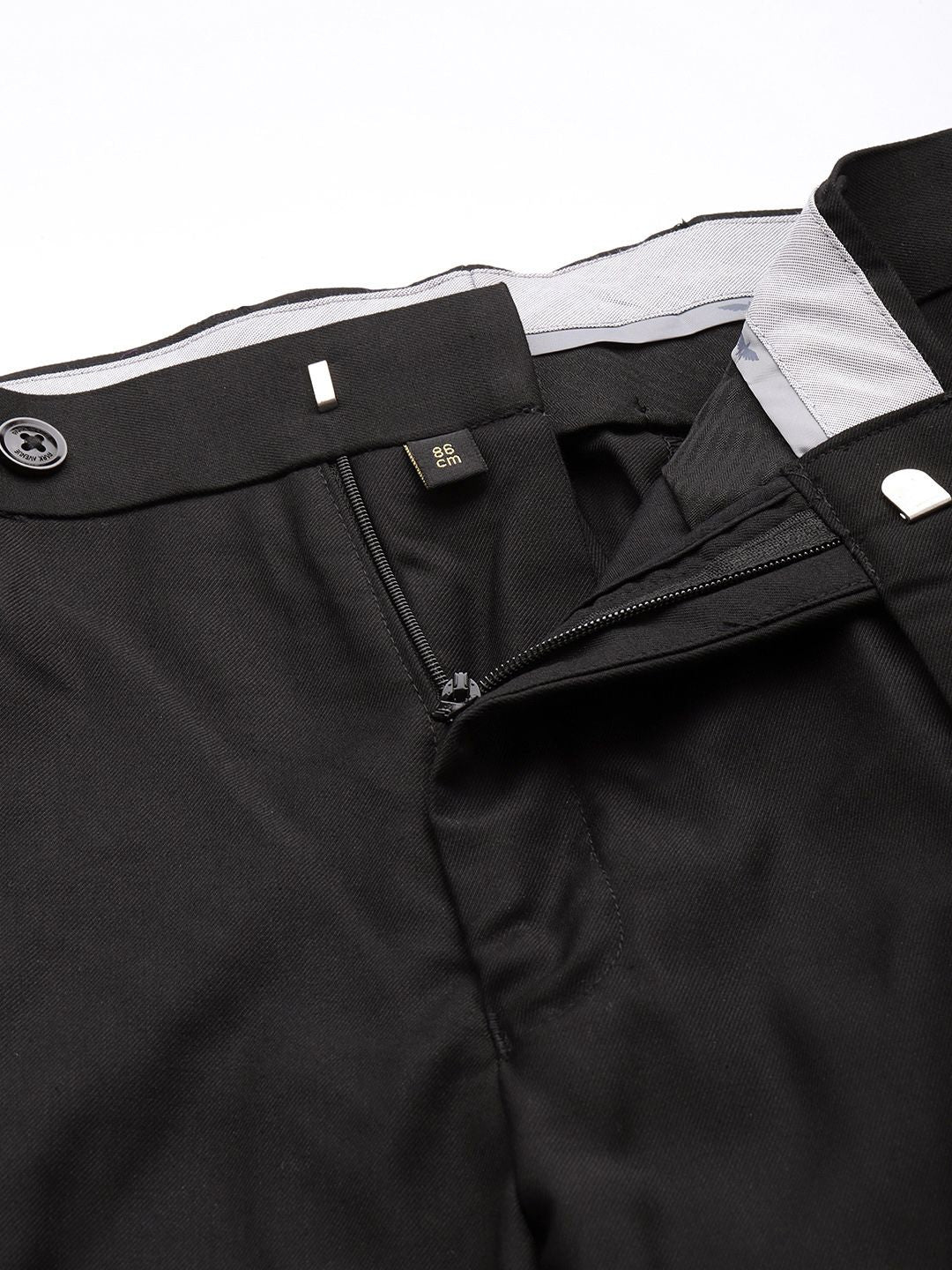 Park Avenue Self Design Single Breasted Super Slim Fit 2-Peice Party Suit - Image 3