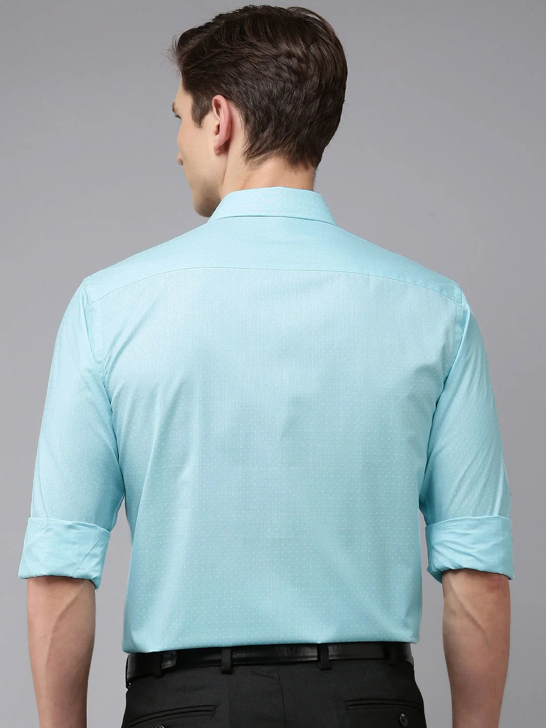 Park Avenue Self Design Slim Fit Formal Shirt - Image 4