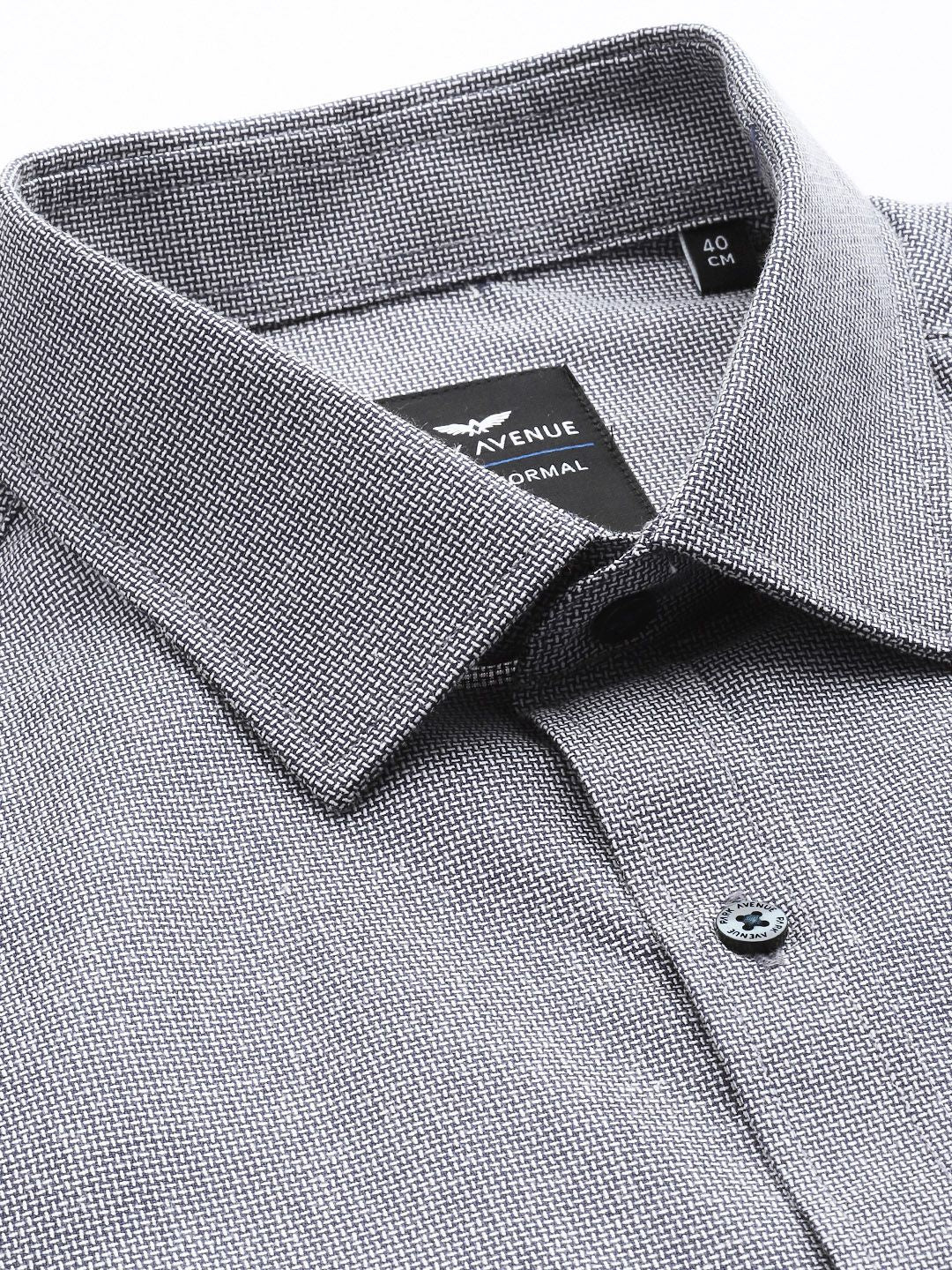 Park Avenue Self-Design Slim Fit Formal Shirt - Image 2