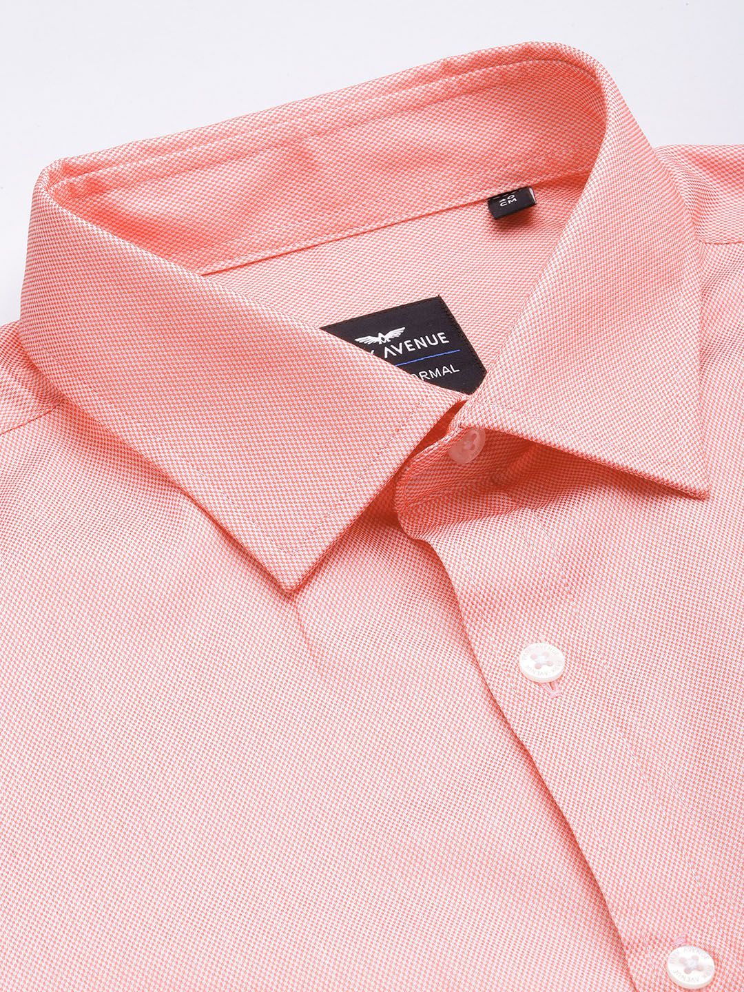 Park Avenue Self Design Slim Fit Textured Formal Shirt - Image 2