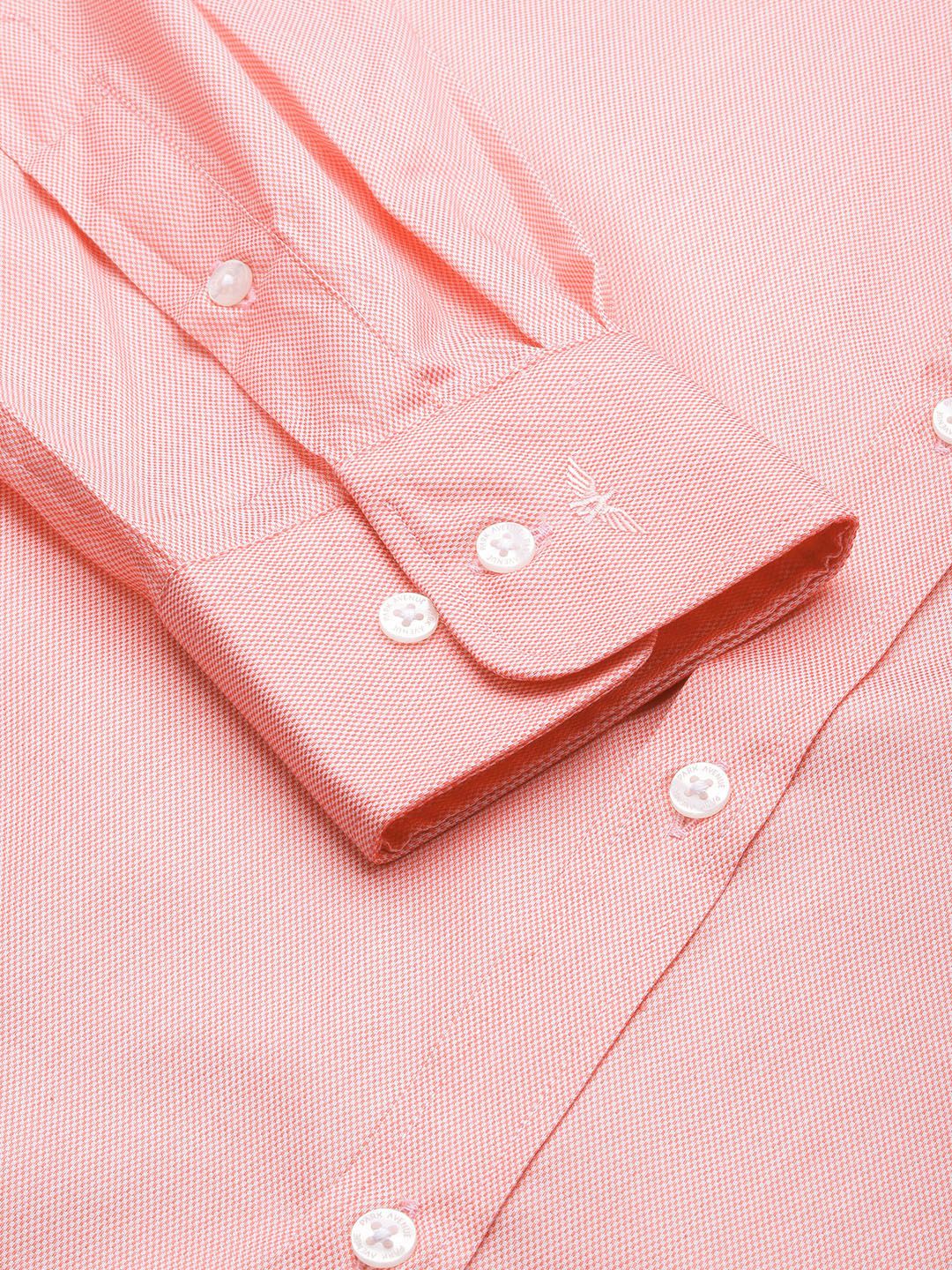 Park Avenue Self Design Slim Fit Textured Formal Shirt - Image 3