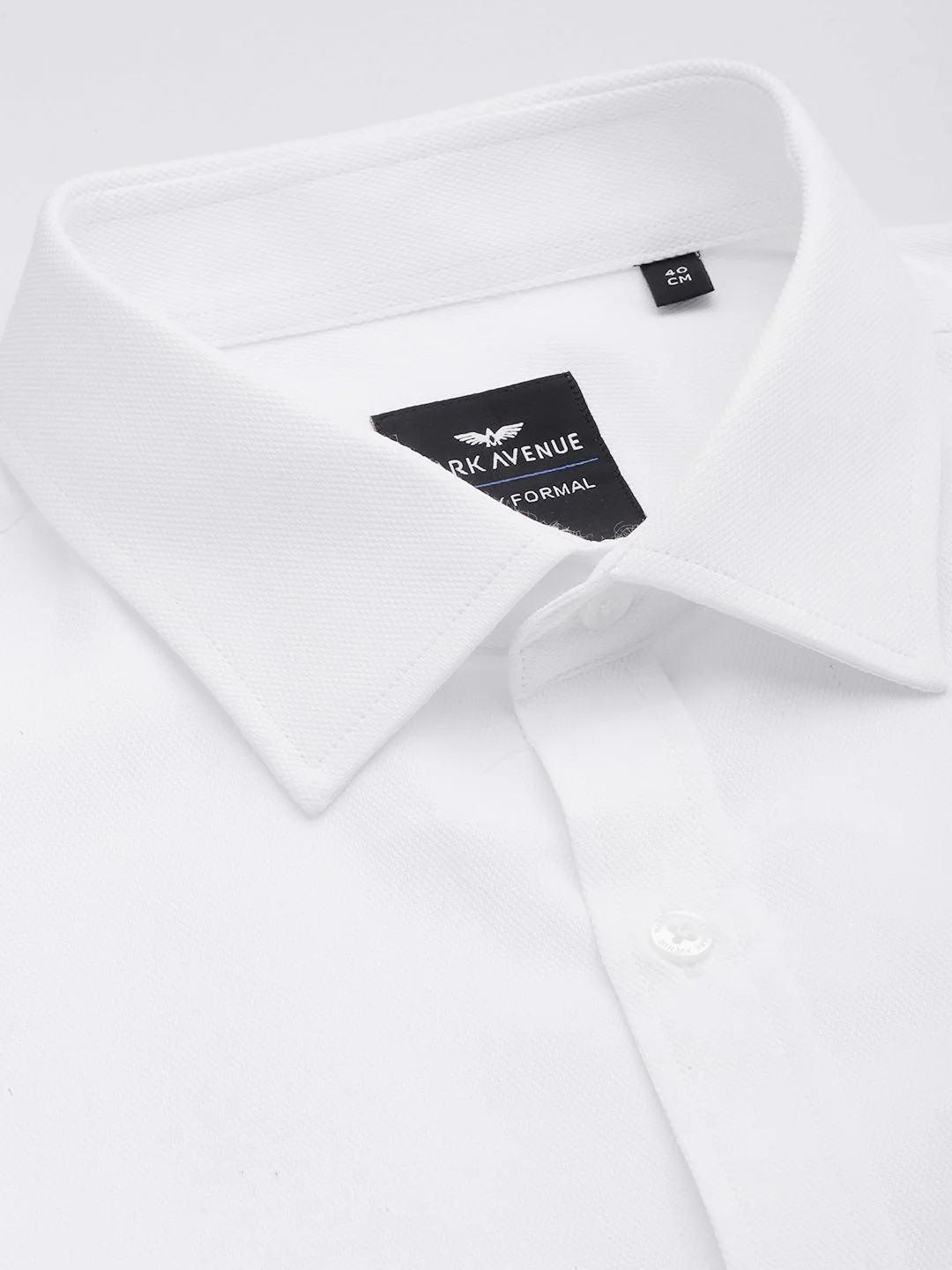 Park Avenue Self Design Slim Fit Textured Formal Shirt - Image 2