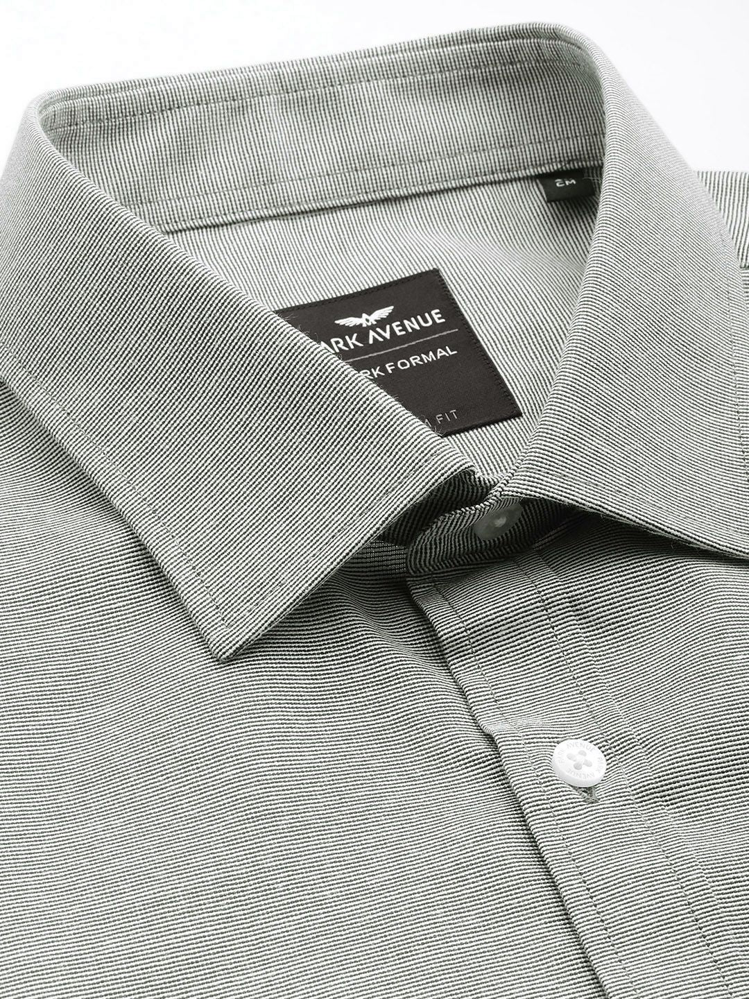 Park Avenue Self Design Textured Slim Fit Opaque Easy Care Formal Shirt - Image 2