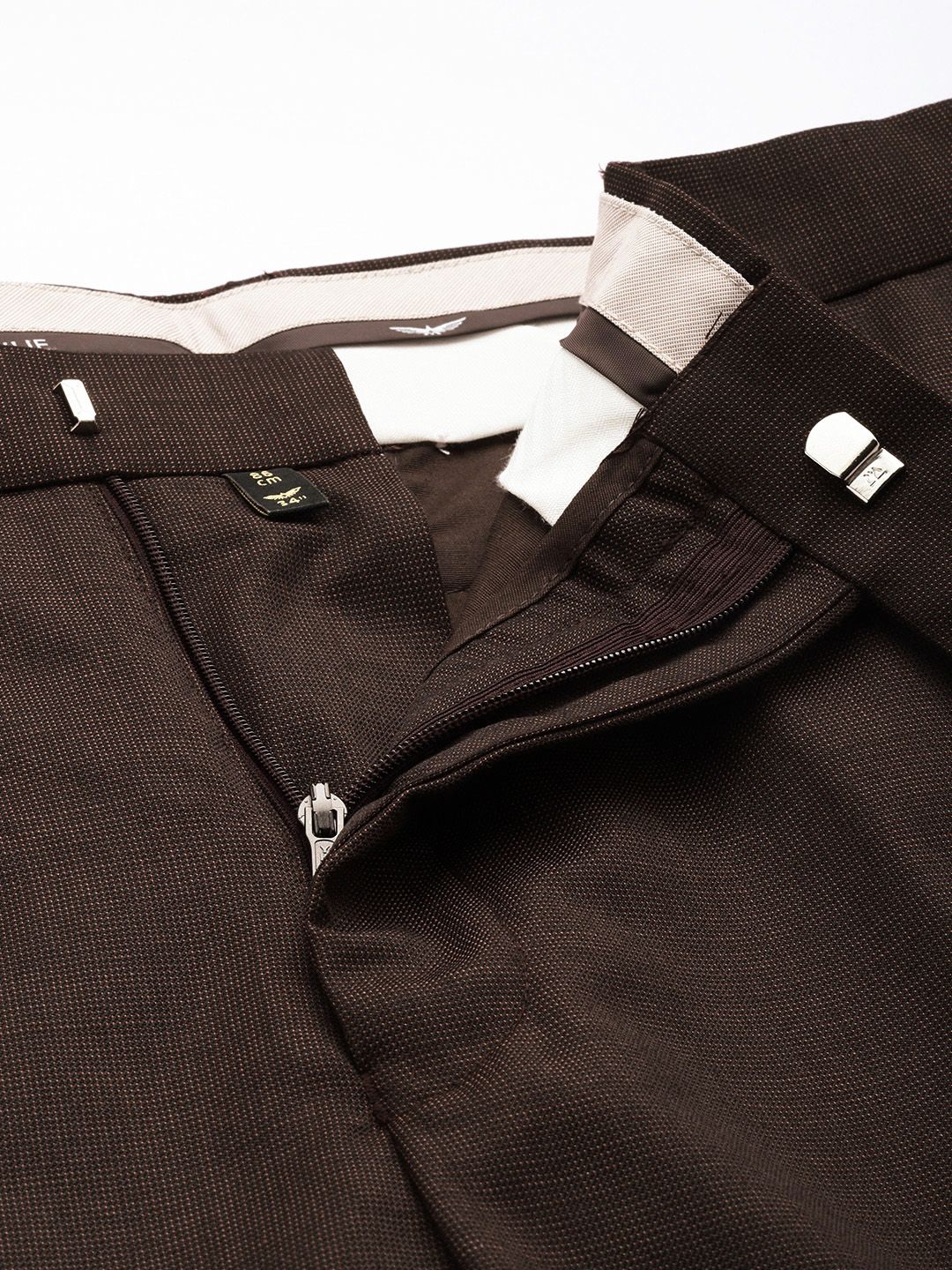 Park Avenue Self Designed Notched Lapel Collar 2 Piece Party Suit - Image 3