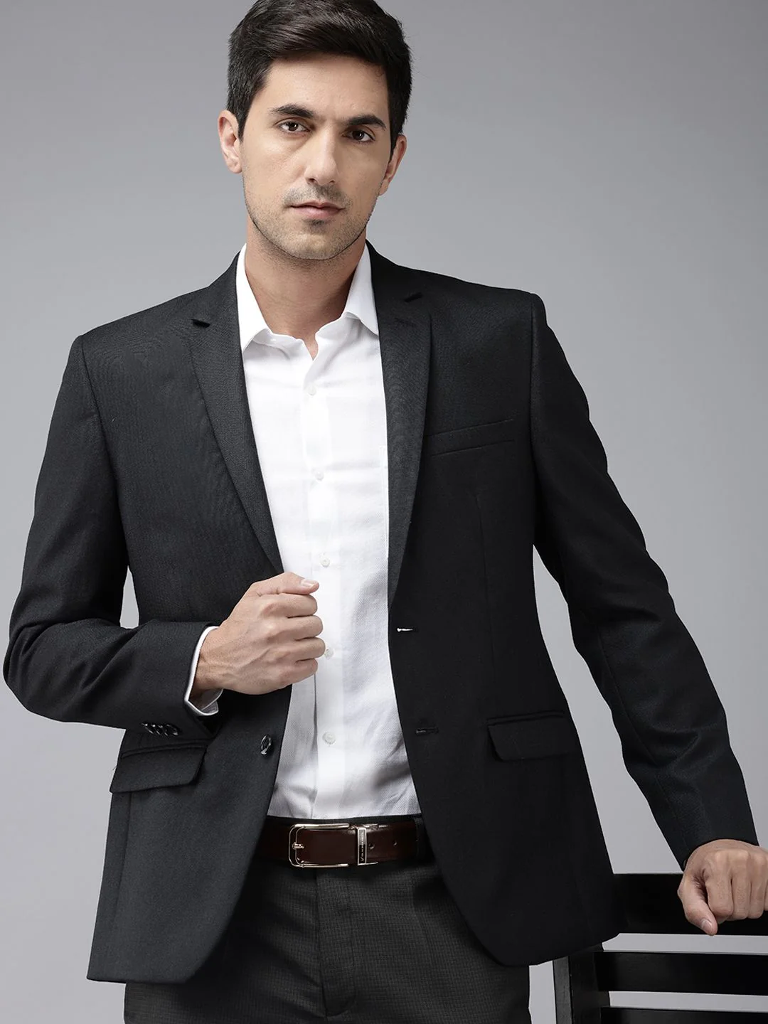 Park Avenue Single-Breasted Formal Blazer