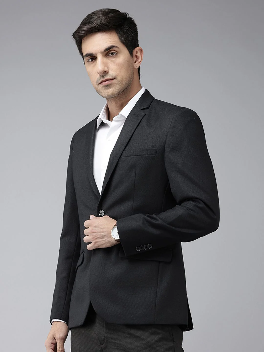 Park Avenue Single-Breasted Formal Blazer - Image 3