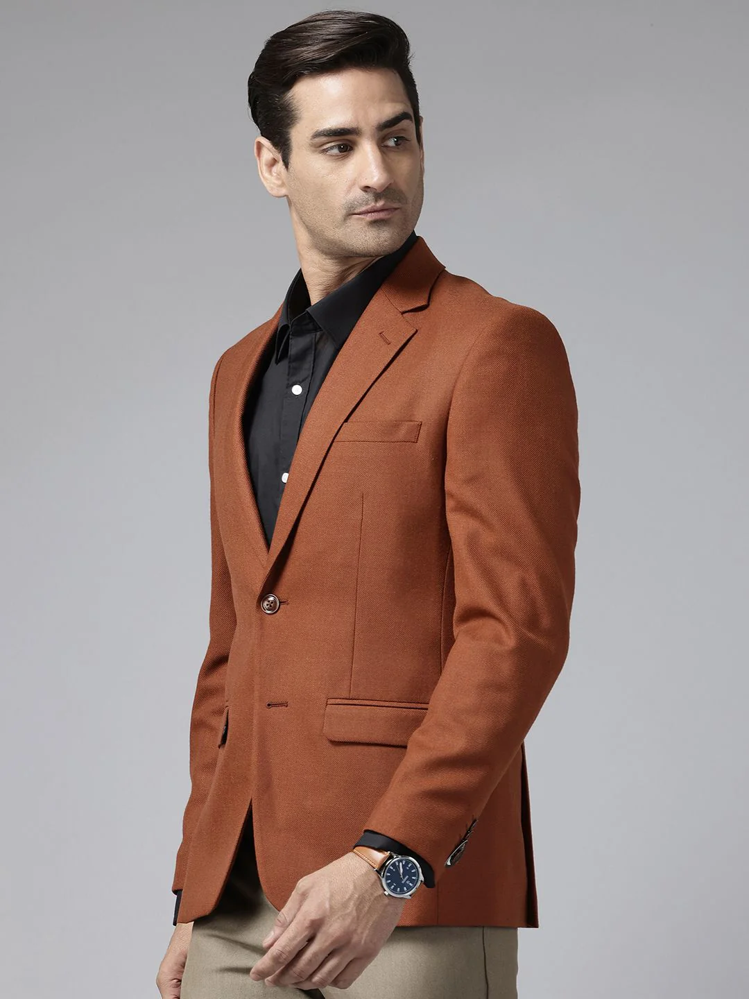 Park Avenue Single-Breasted Formal Blazer - Image 3