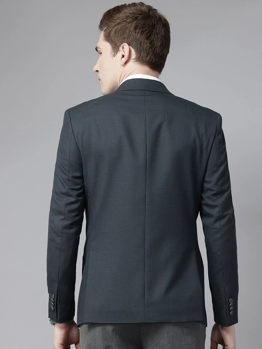 Park Avenue Single-Breasted Slim Fit Formal Blazer - Image 5
