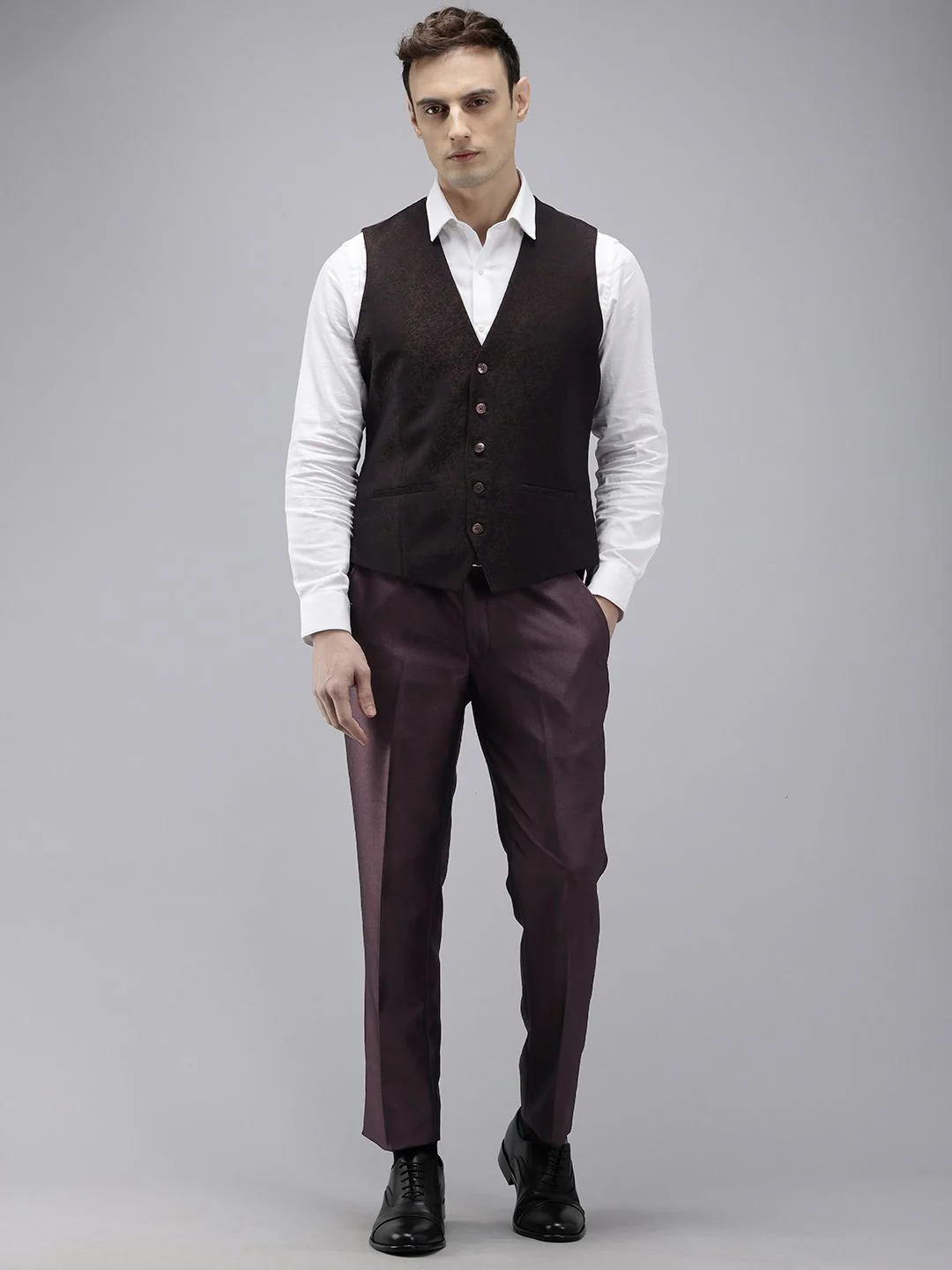 Park Avenue Single Breasted Super Slim Fit 3 Piece Party Suits - Image 3
