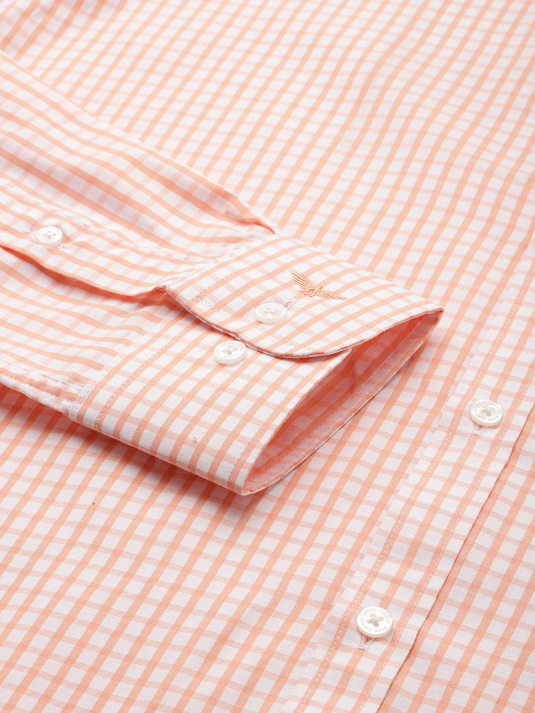 Park Avenue Slim Fit Checked Formal Shirt - Image 3