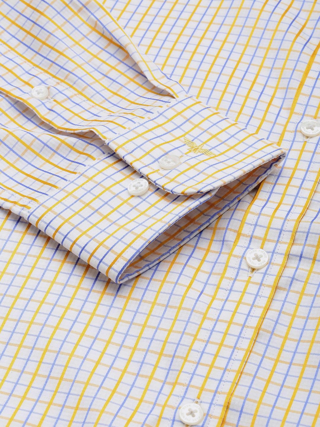 Park Avenue Slim Fit Checked Formal Shirt - Image 3