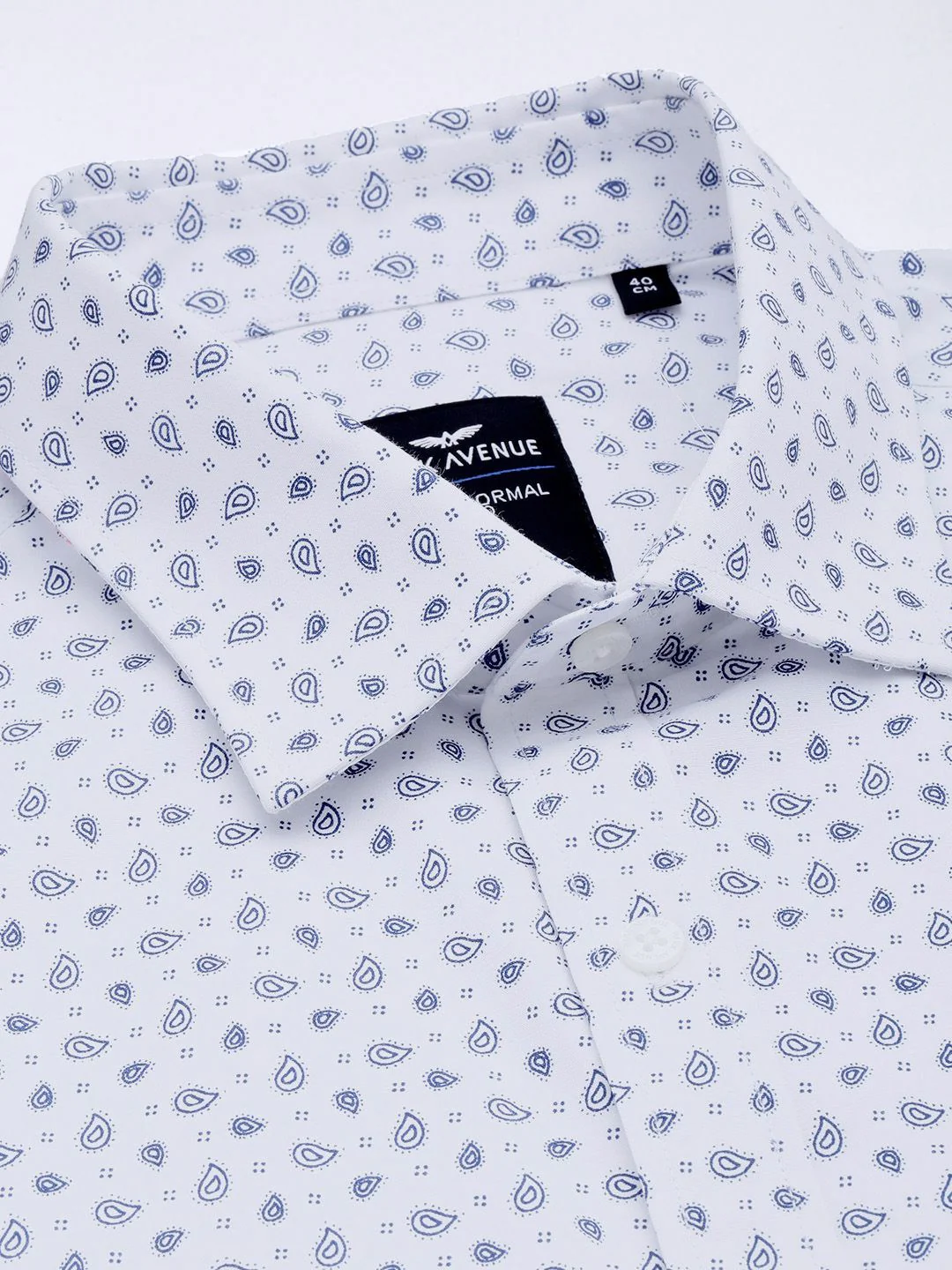 Park Avenue Slim Fit Ethnic Motifs Printed Formal Shirt - Image 2