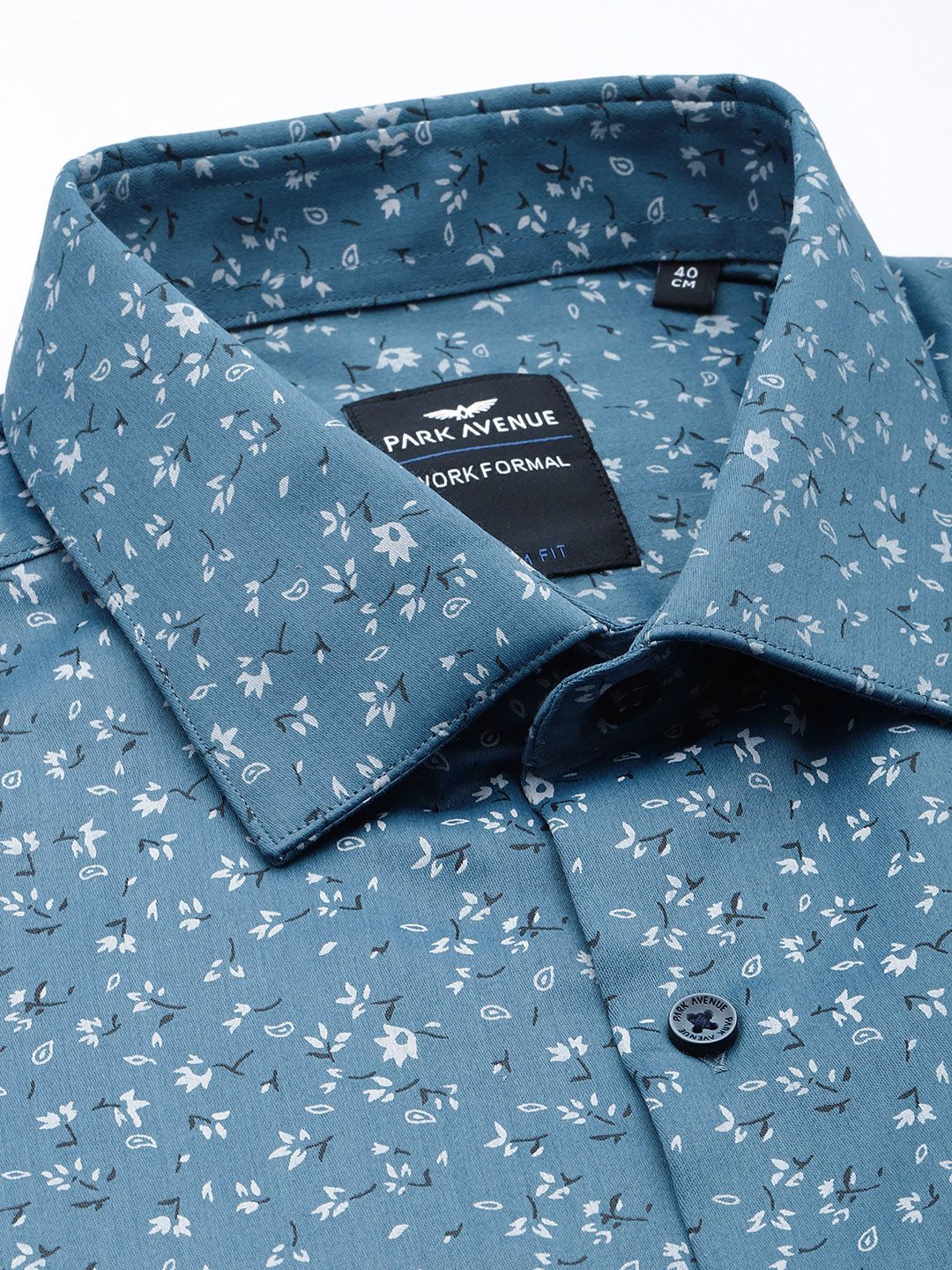 Park Avenue Slim Fit Floral Printed Formal Shirt - Image 2