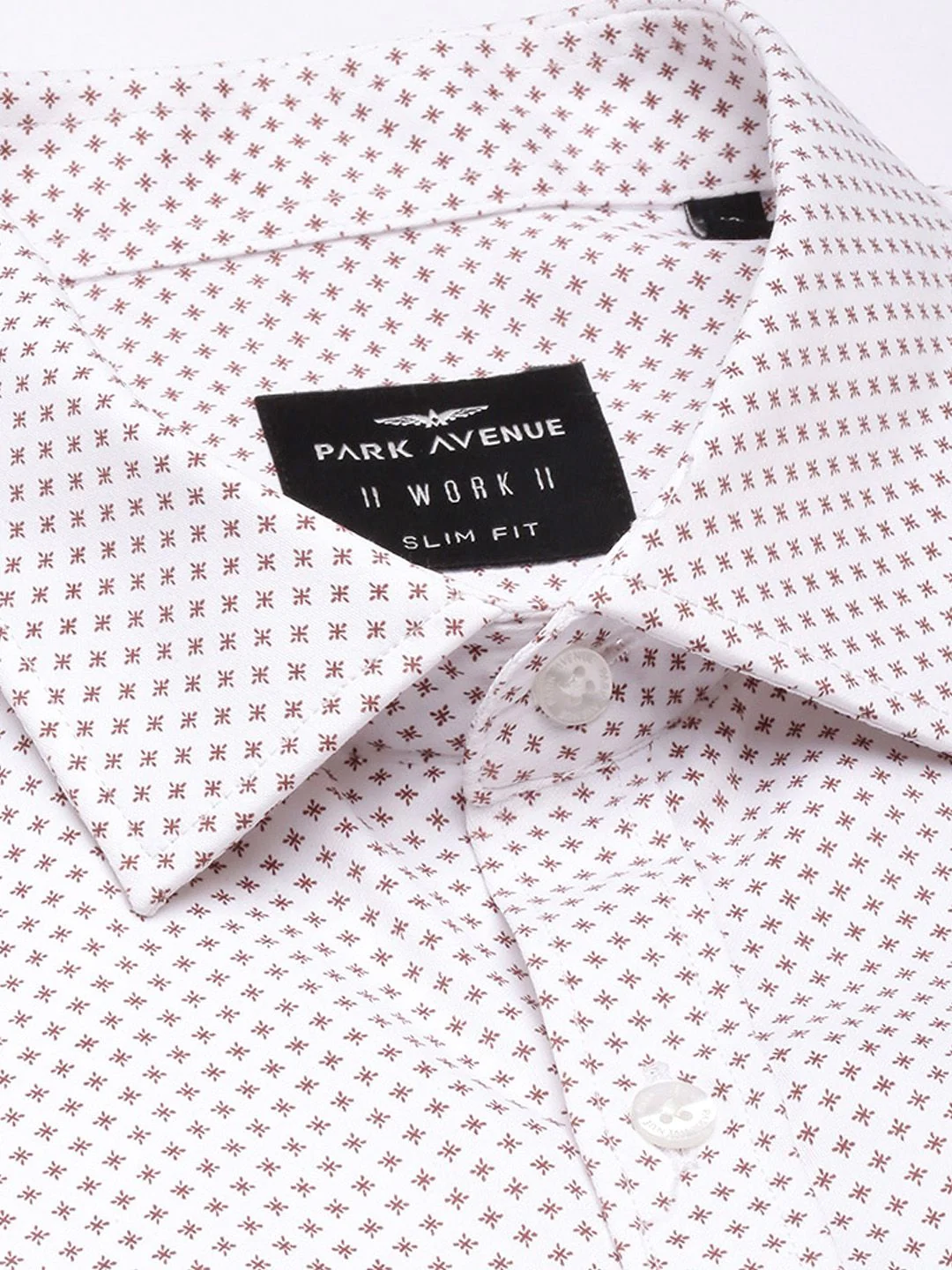 Park Avenue Slim Fit Geometric Printed Formal Shirt - Image 2