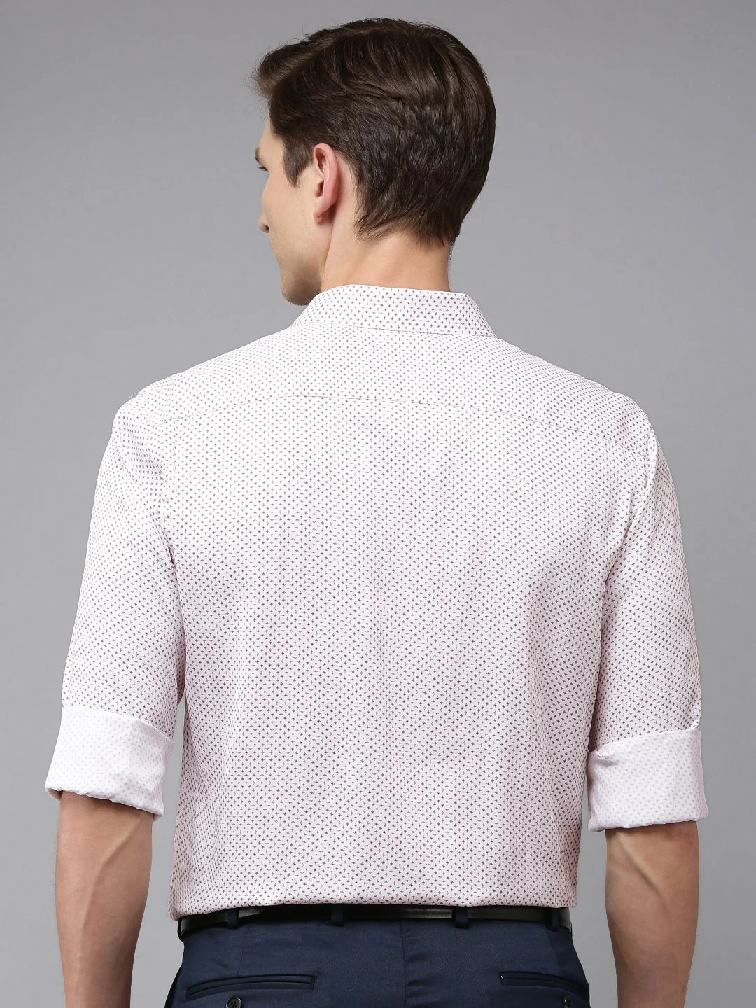 Park Avenue Slim Fit Geometric Printed Formal Shirt - Image 4