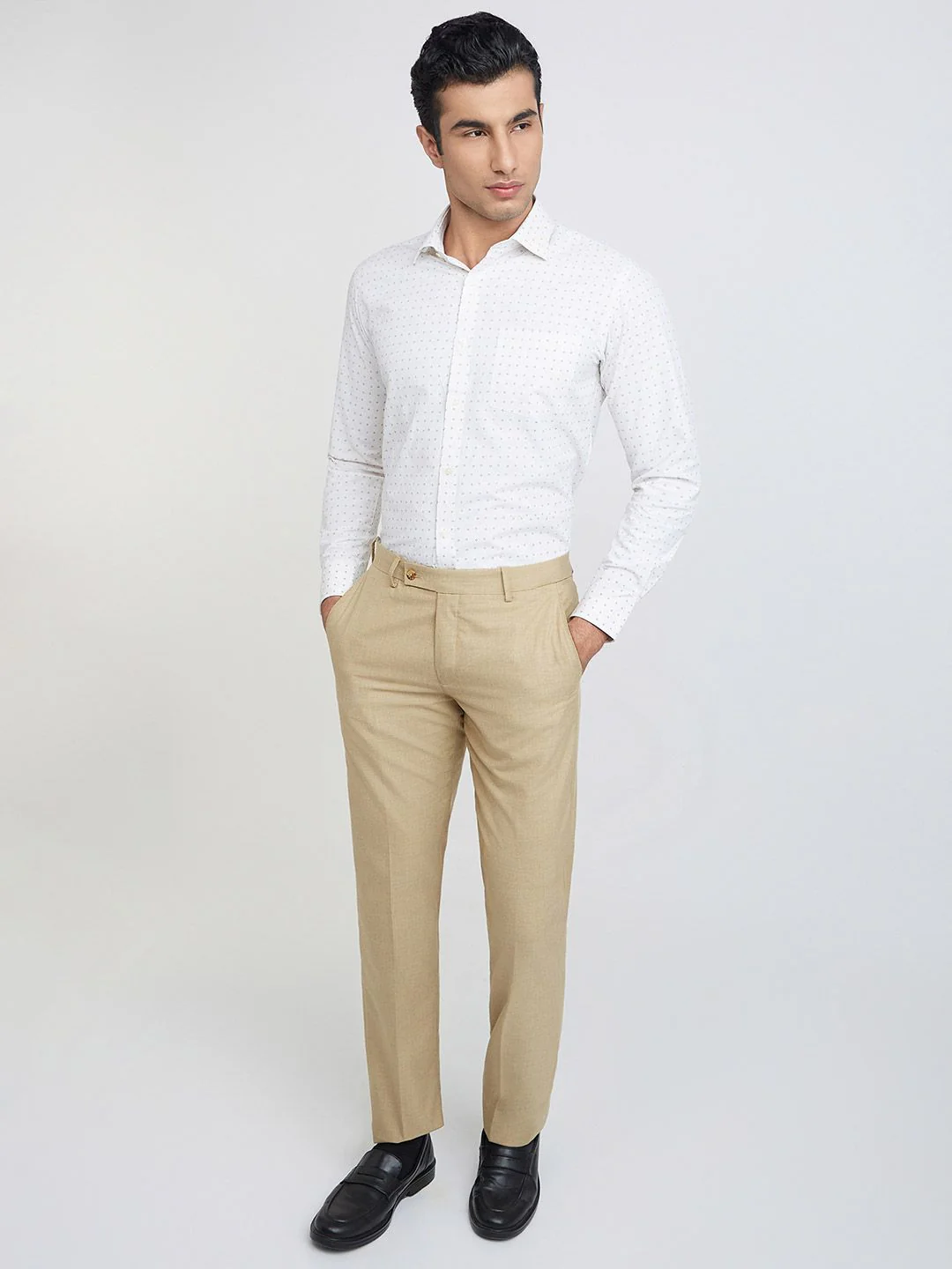 Park Avenue Slim Fit Geometric Printed Formal Shirt - Image 6