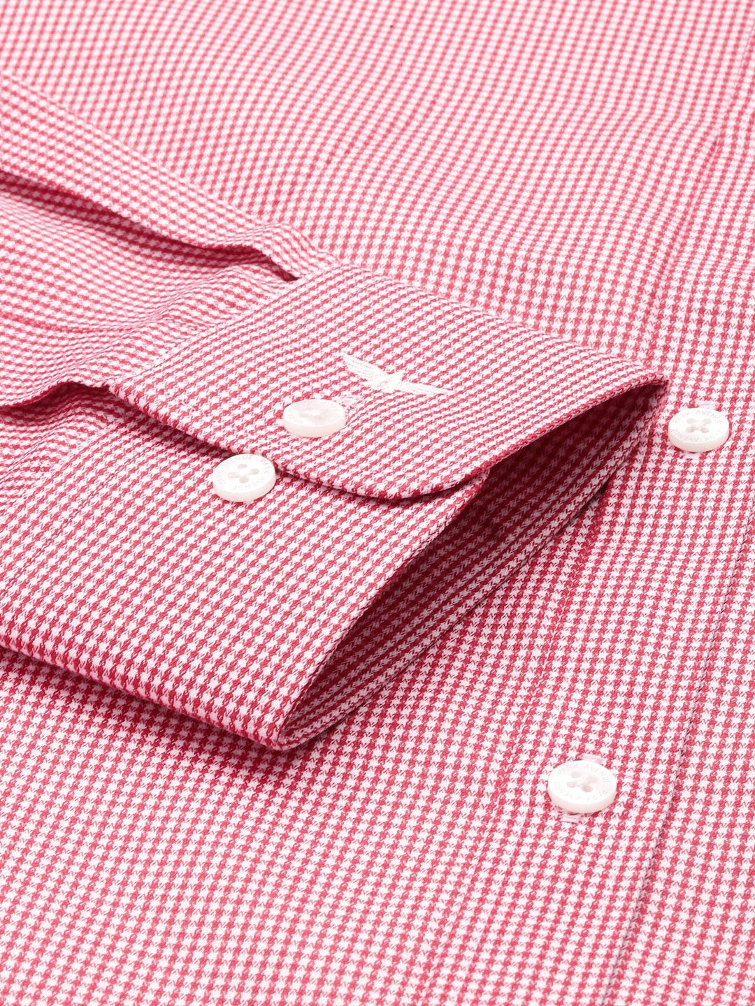 Park Avenue Slim Fit Micro Checked Formal Shirt - Image 3