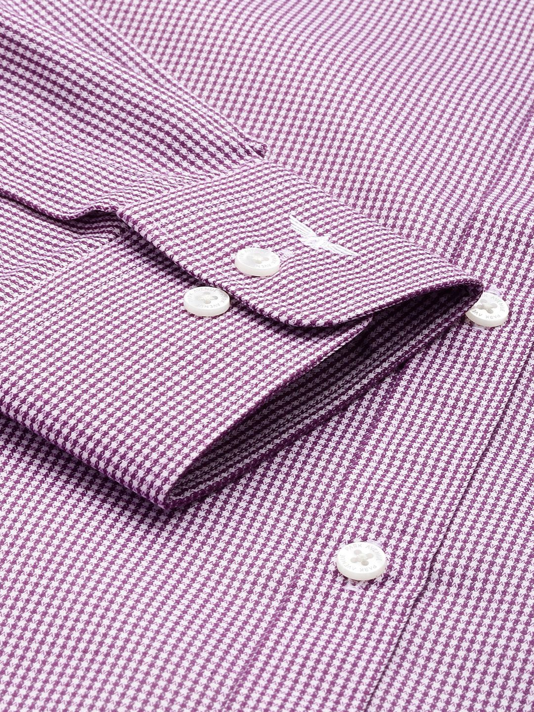 Park Avenue Slim Fit Micro Checks Formal Shirt - Image 3