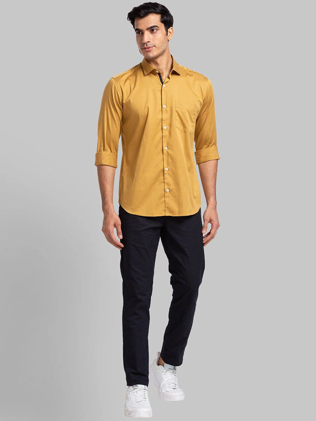 Park Avenue Slim Fit Opaque Casual Cotton Shirt - Image 4