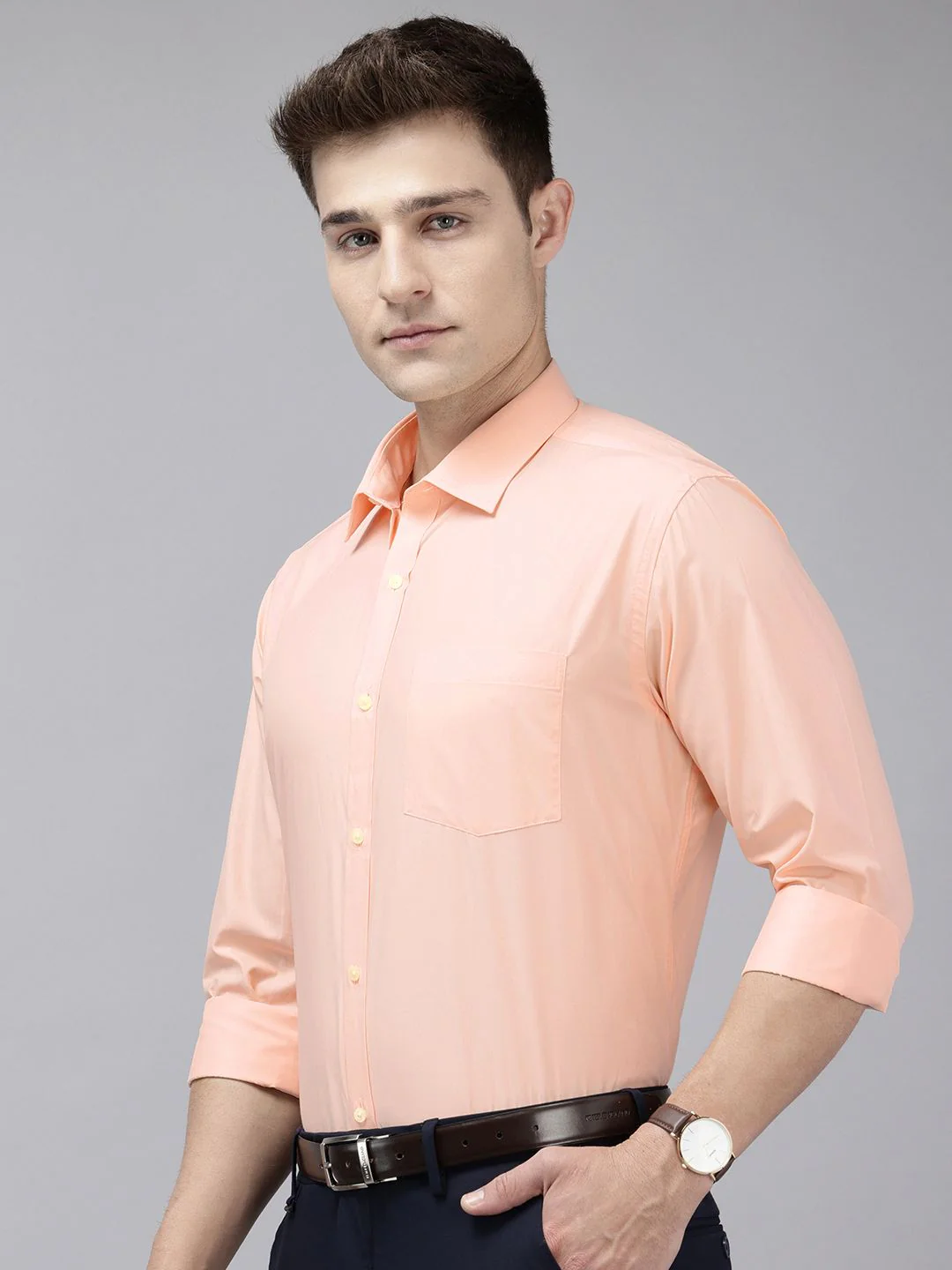 Park Avenue Slim Fit Opaque Formal Shirt - Image 5