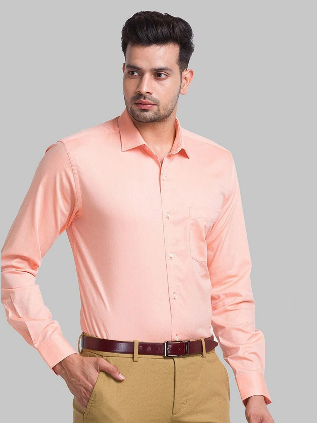 Park Avenue Slim Fit Organic Cotton Formal Shirt - Image 5