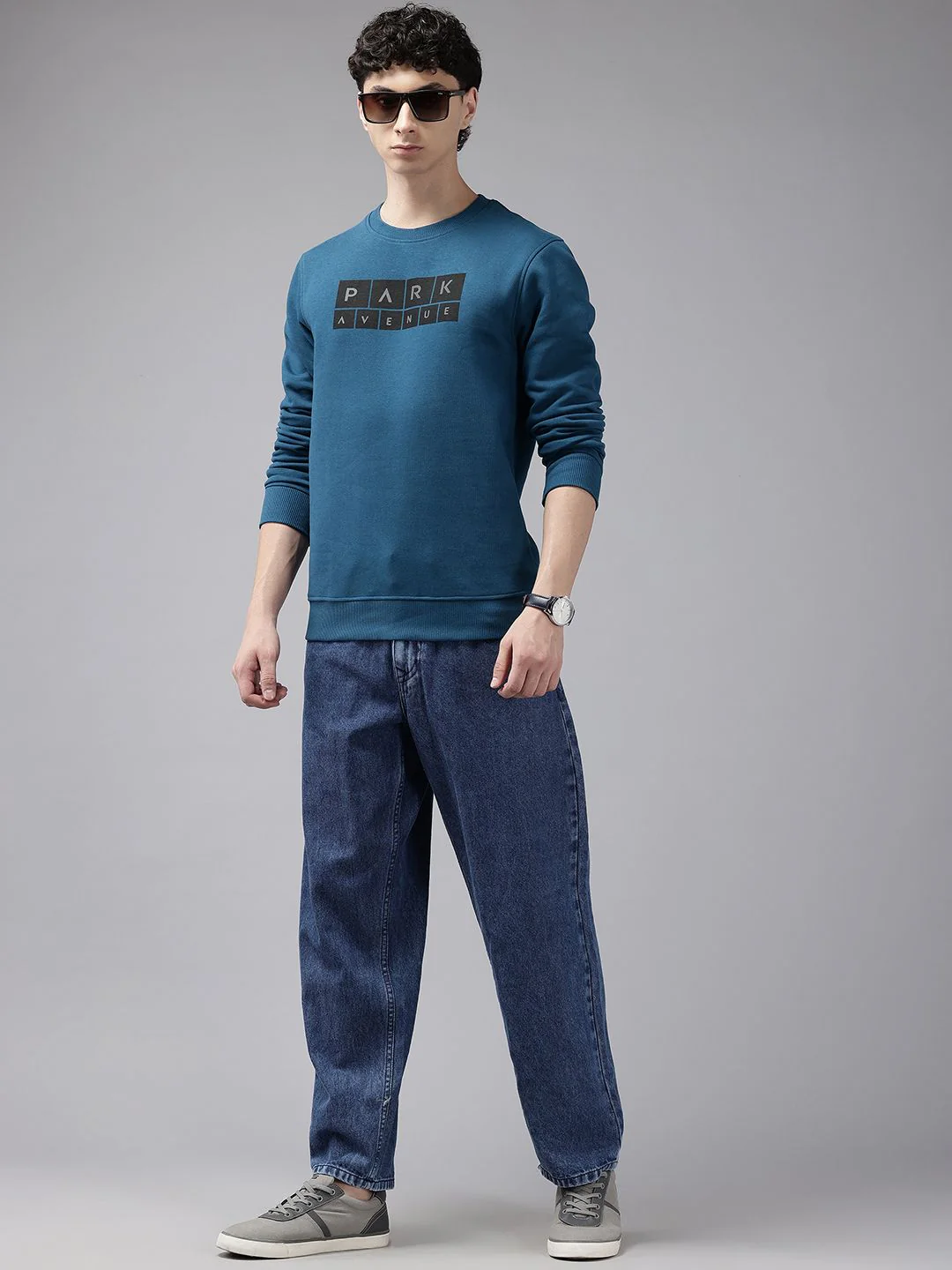 Park Avenue Slim Fit Printed Sweatshirt - Image 4