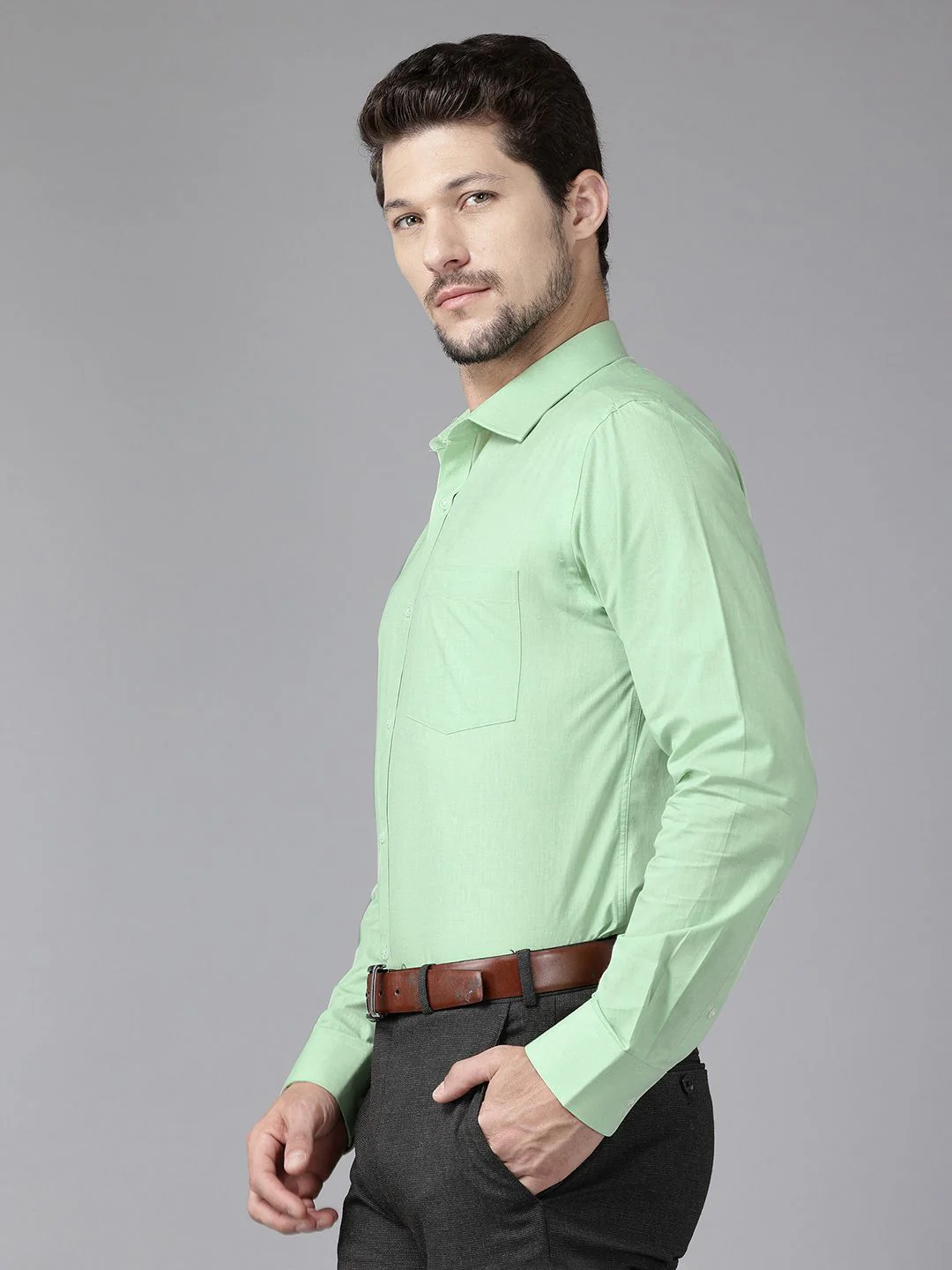 Park Avenue Slim Fit Pure Cotton Formal Shirt - Image 5
