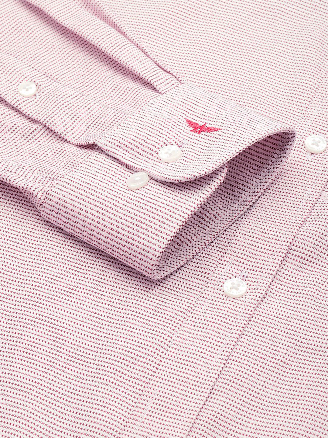 Park Avenue Slim Fit Self Design Textured Opaque Formal Shirt - Image 3