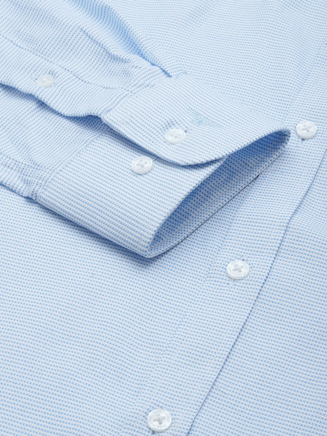 Park Avenue Slim Fit Self Design Textured Opaque Formal Shirt - Image 3