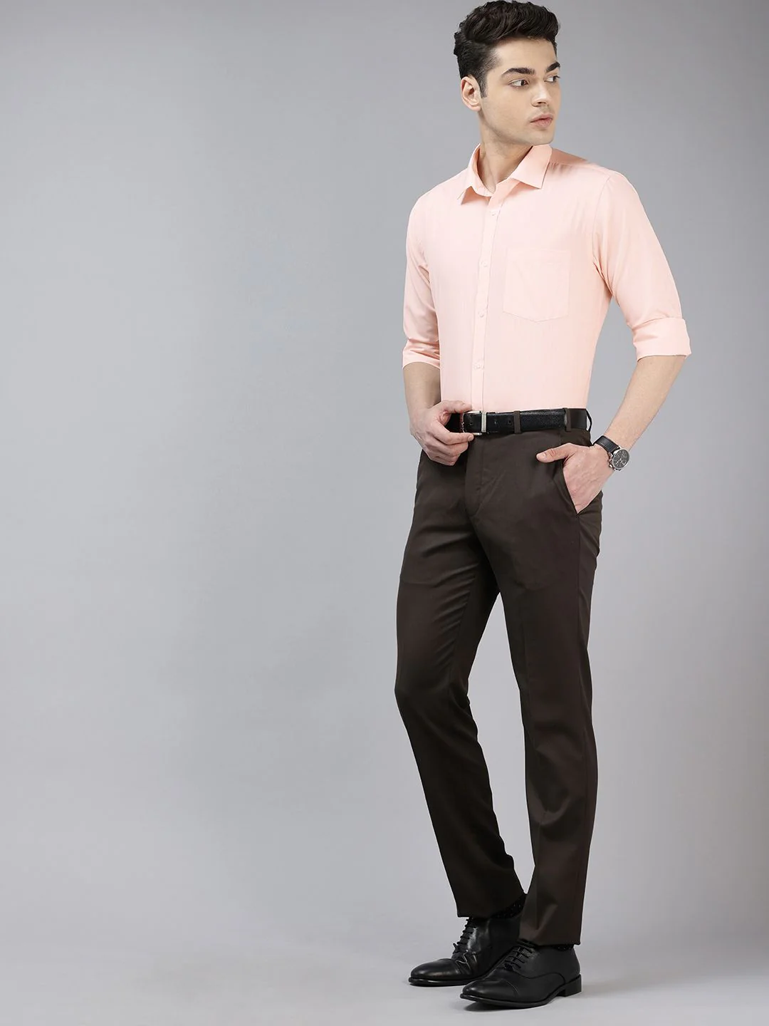Park Avenue Slim Fit Textured Formal Shirt - Image 6
