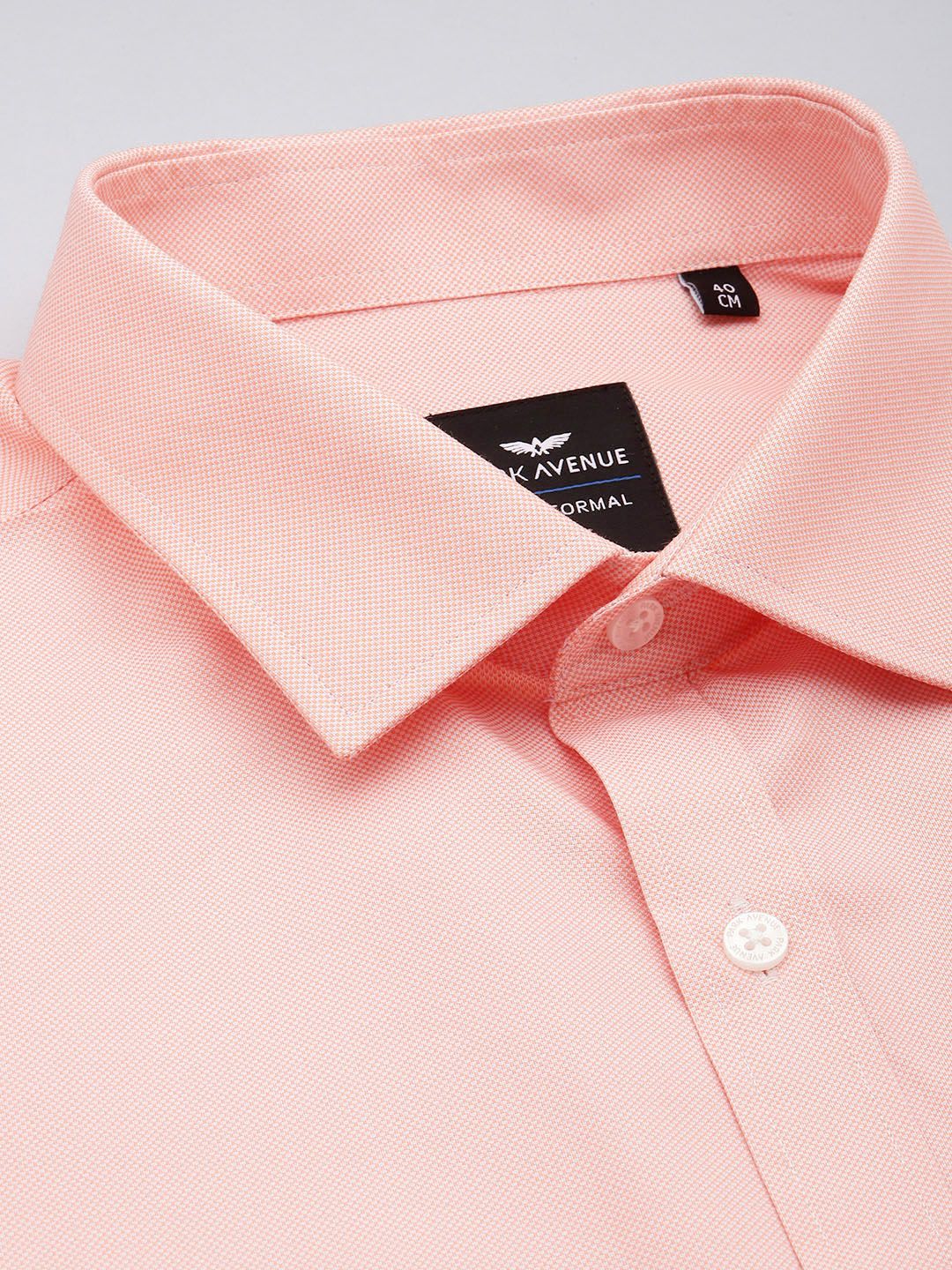 Park Avenue Slim Fit Textured Self Design Formal Shirt - Image 2