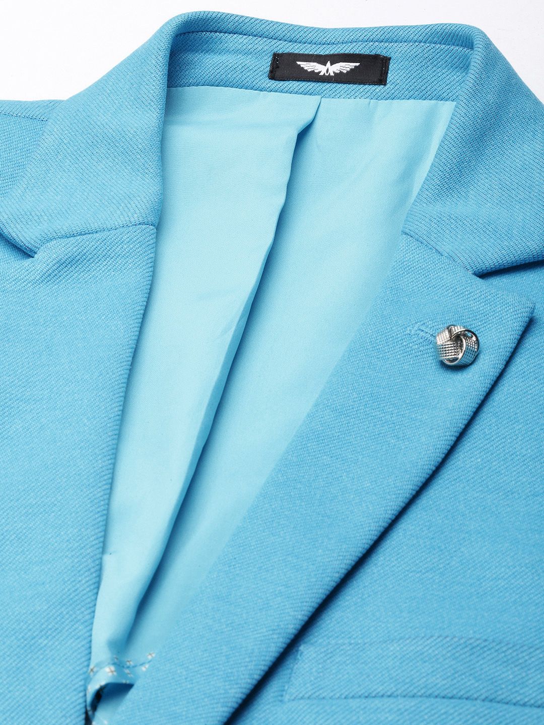 Park Avenue Solid Regular Fit Single-Breasted Formal Blazer - Image 2