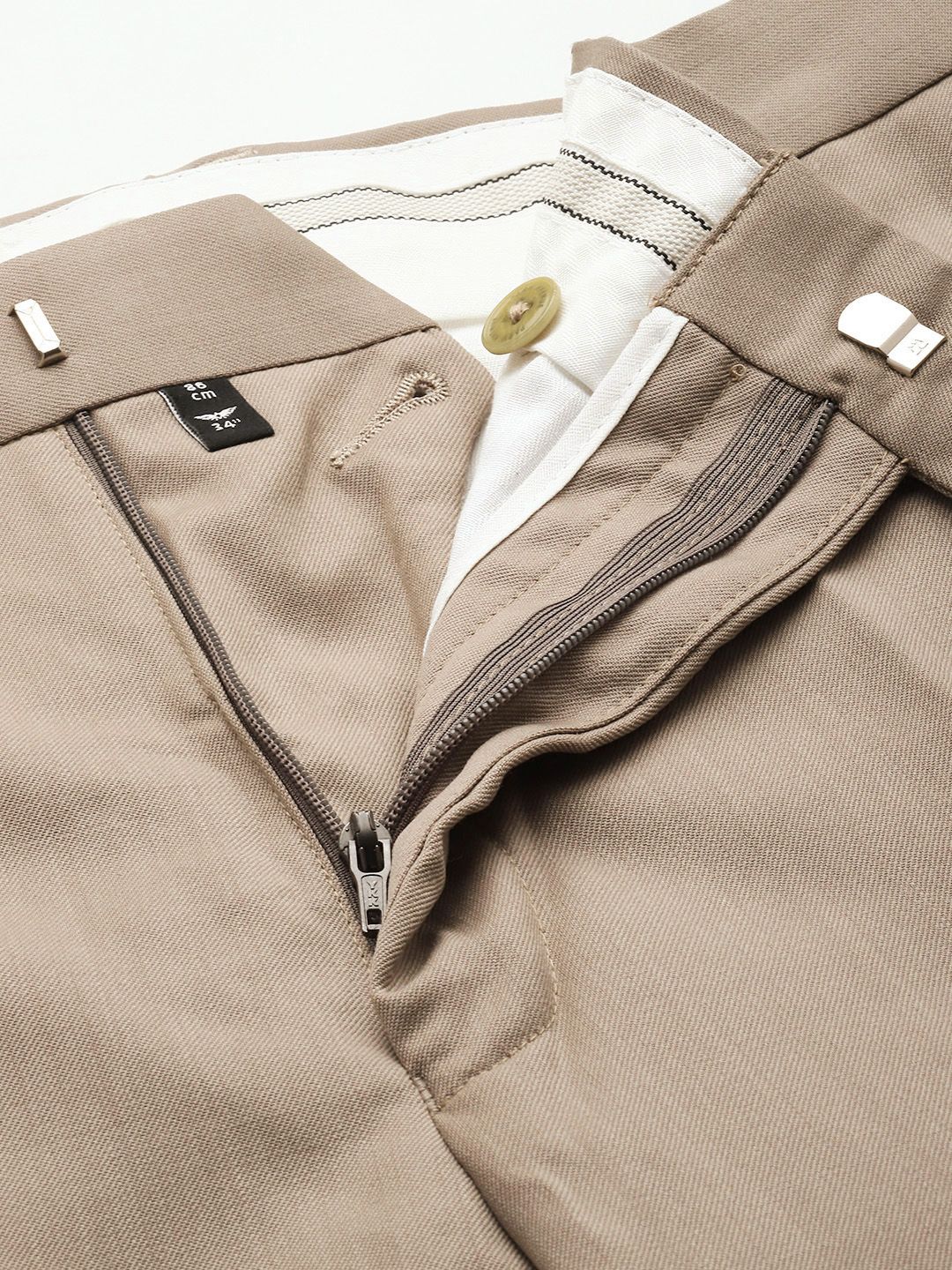Park Avenue Solid Single Breasted Slim Fit 2 Piece Formal Suits - Image 3
