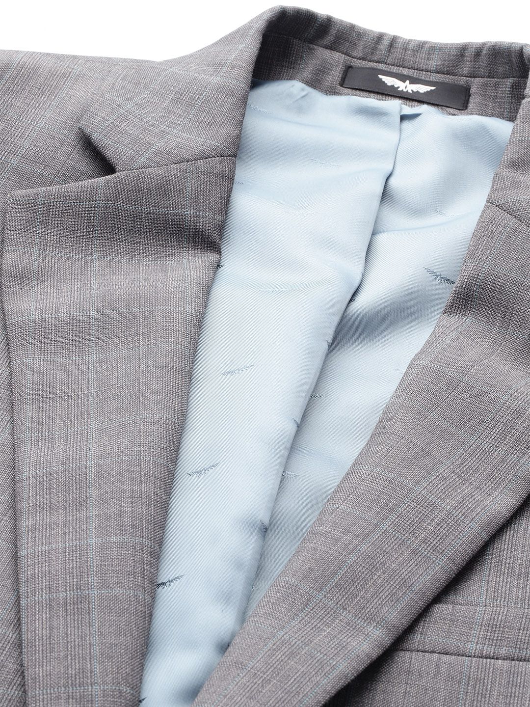 Park Avenue Super Slim Fit 2-Piece Checked Formal Suit - Image 2