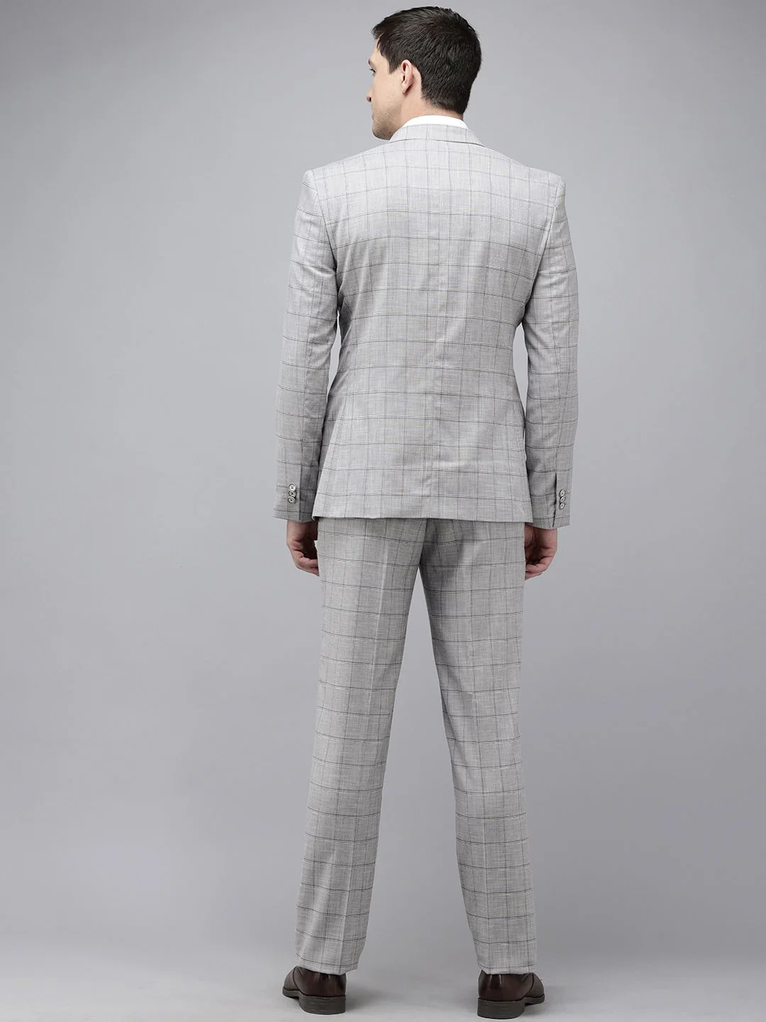Park Avenue Super Slim Fit Notched Lapel Collar 2 Piece Formal Suit - Image 4