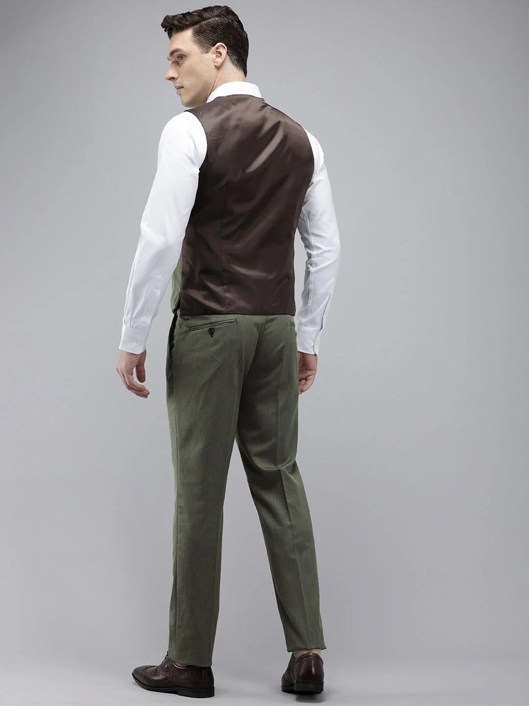 Park Avenue Super Slim Fit Notched Lapel Collar 3 Piece Party Suit - Image 4