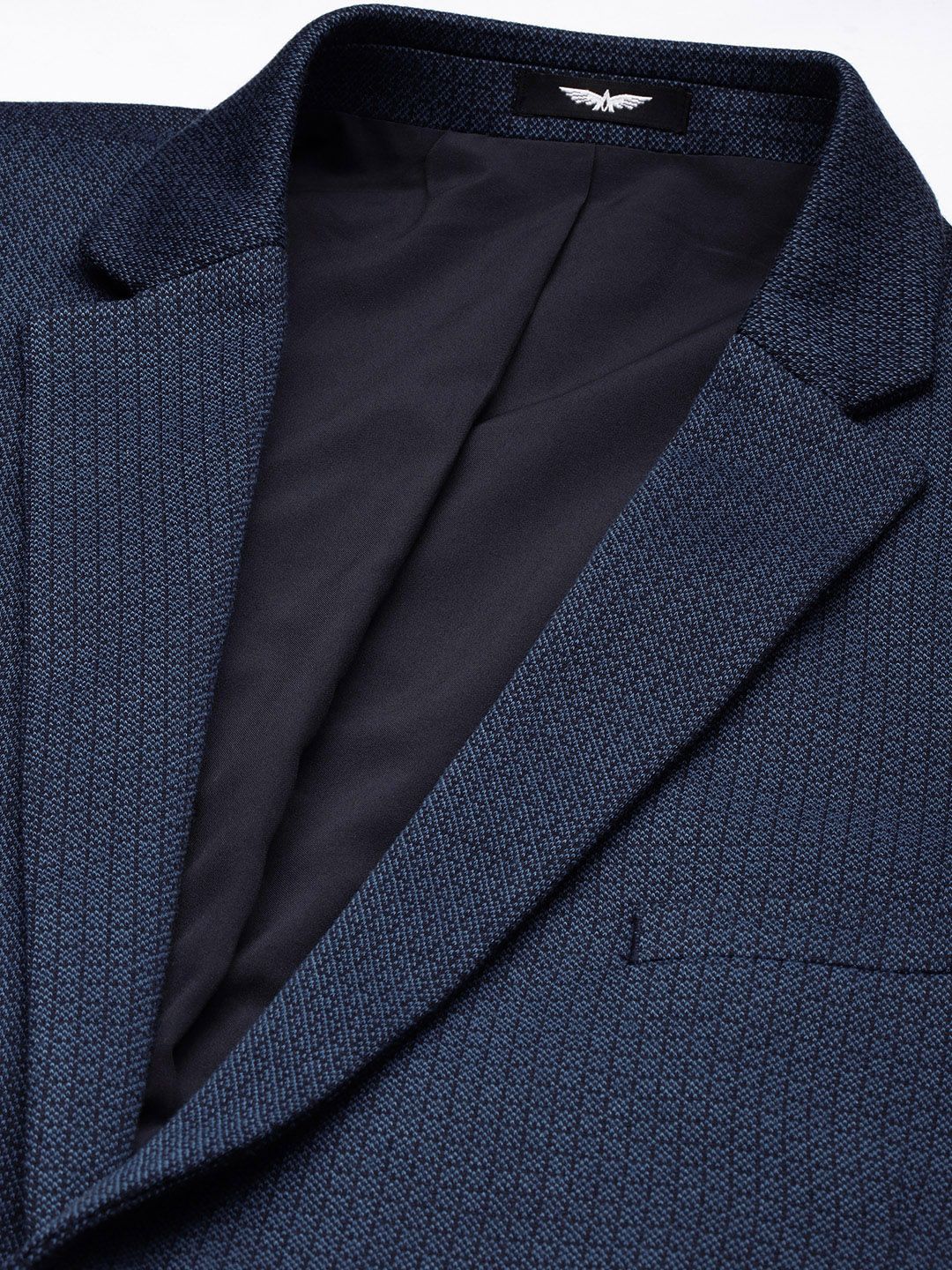 Park Avenue Super Slim Fit Self Design Single-Breasted Formal Blazers - Image 2